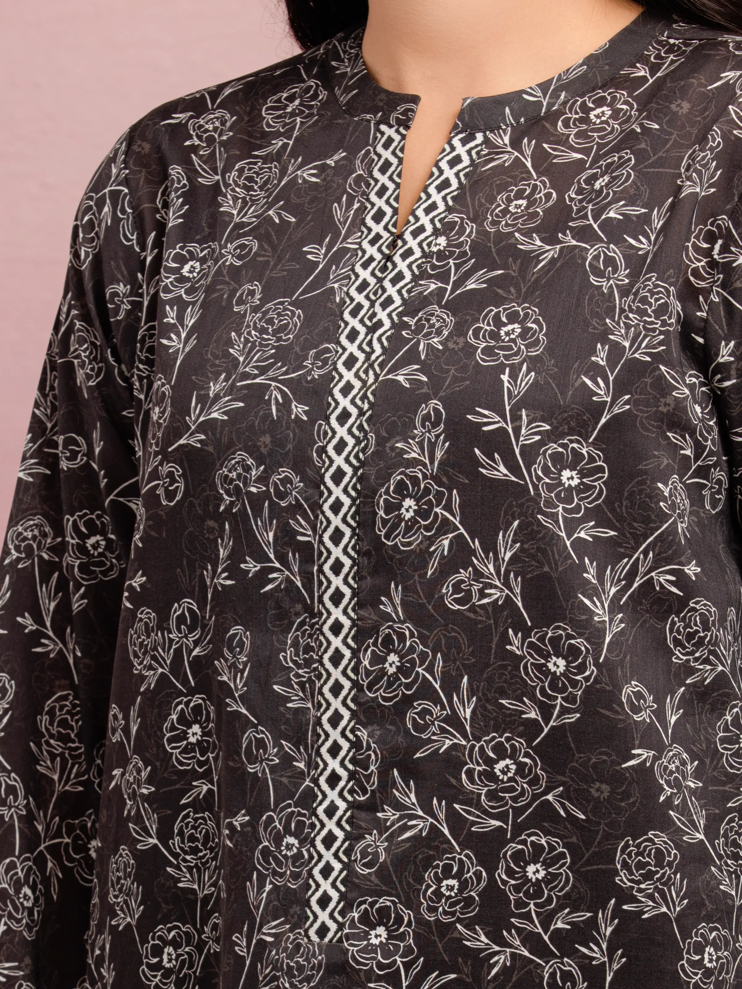 Printed Lawn Suit - EWU5A1-35046-3P - Image 3