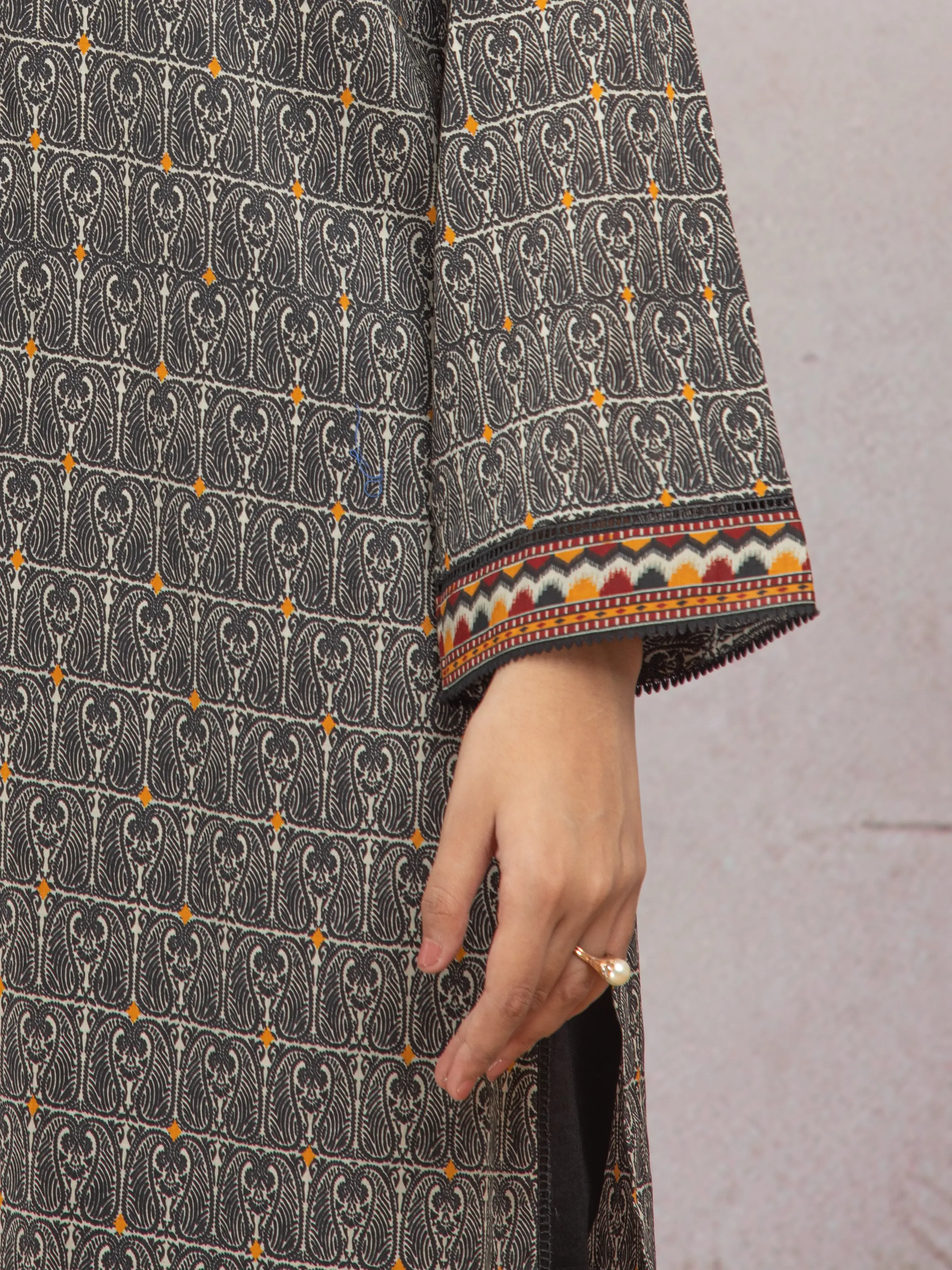 Printed Lawn Suit - EWU5A1-35225-3P - Image 5