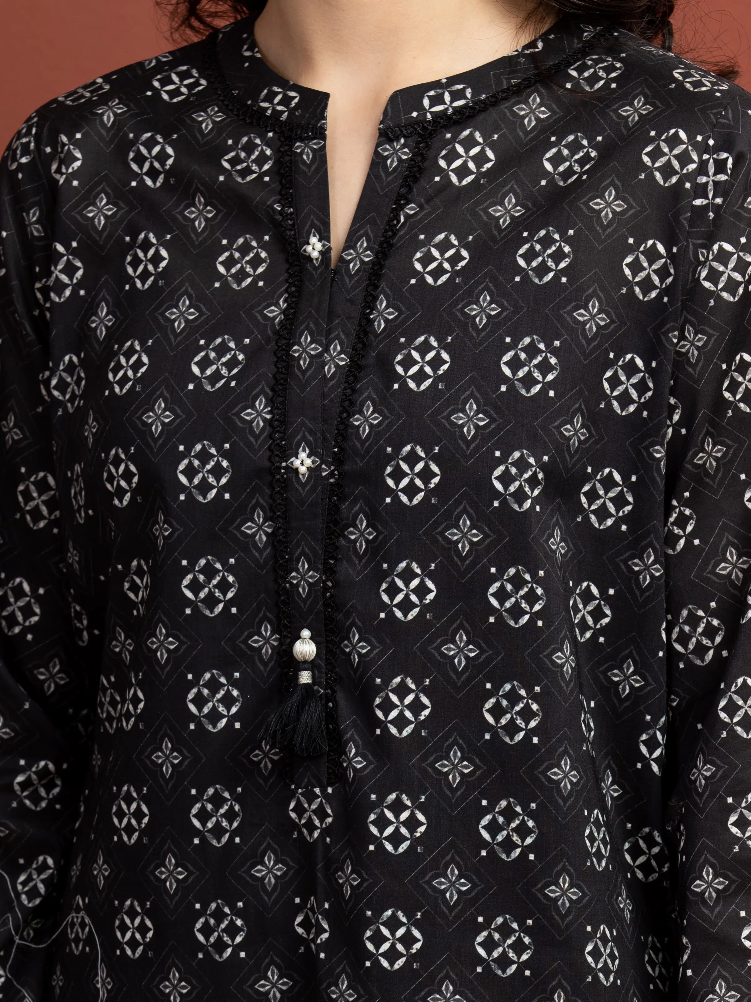 Printed Lawn Suit - EWU5A1-35310-3P - Image 3