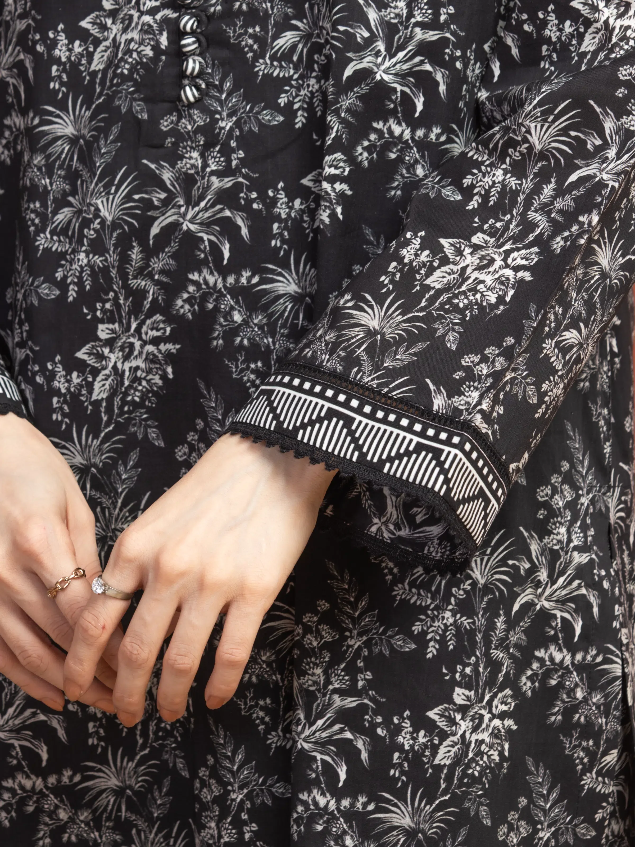 Printed Lawn Suit - EWU5A1-35312-3P - Image 3
