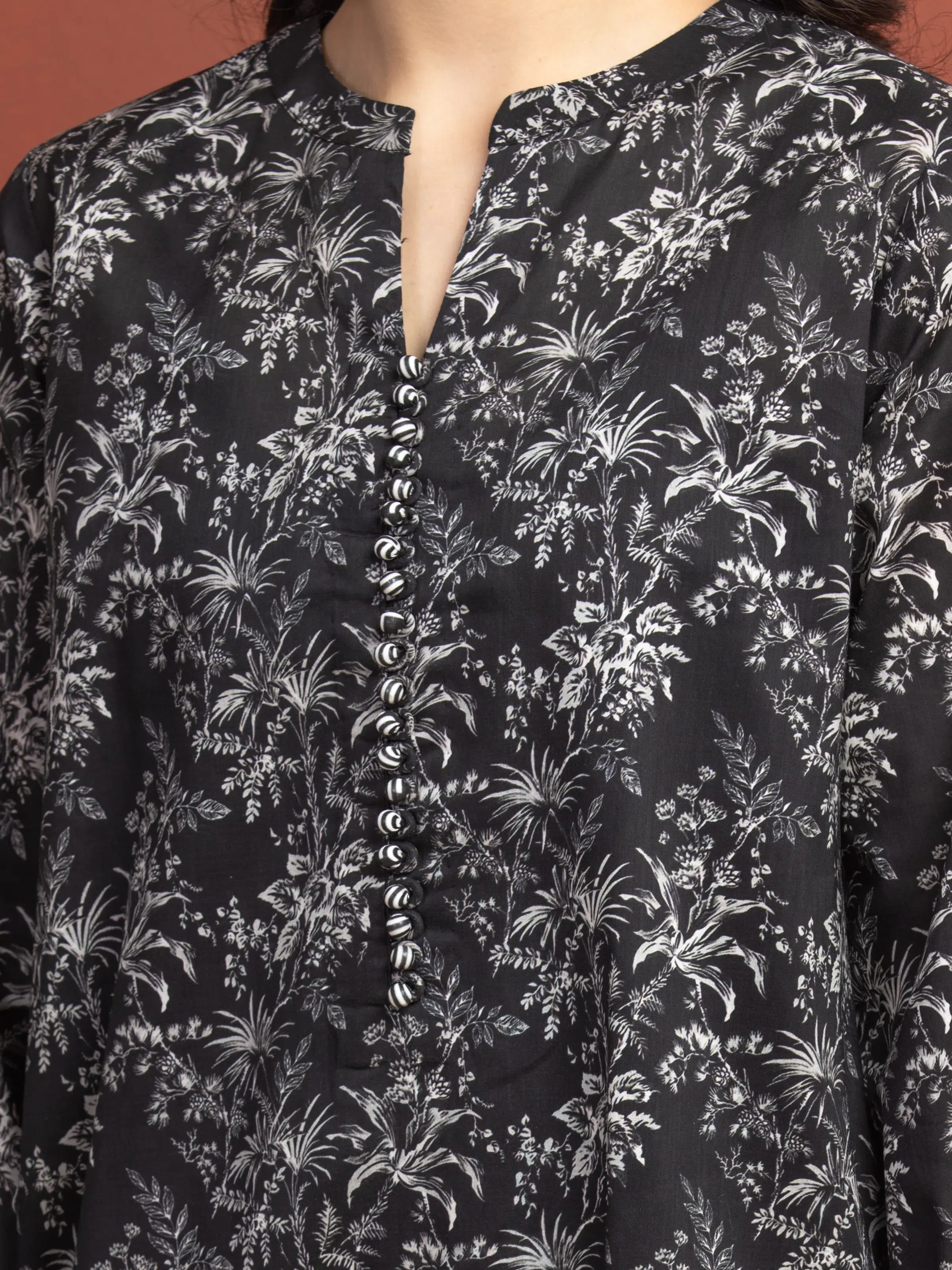 Printed Lawn Suit - EWU5A1-35312-3P - Image 4