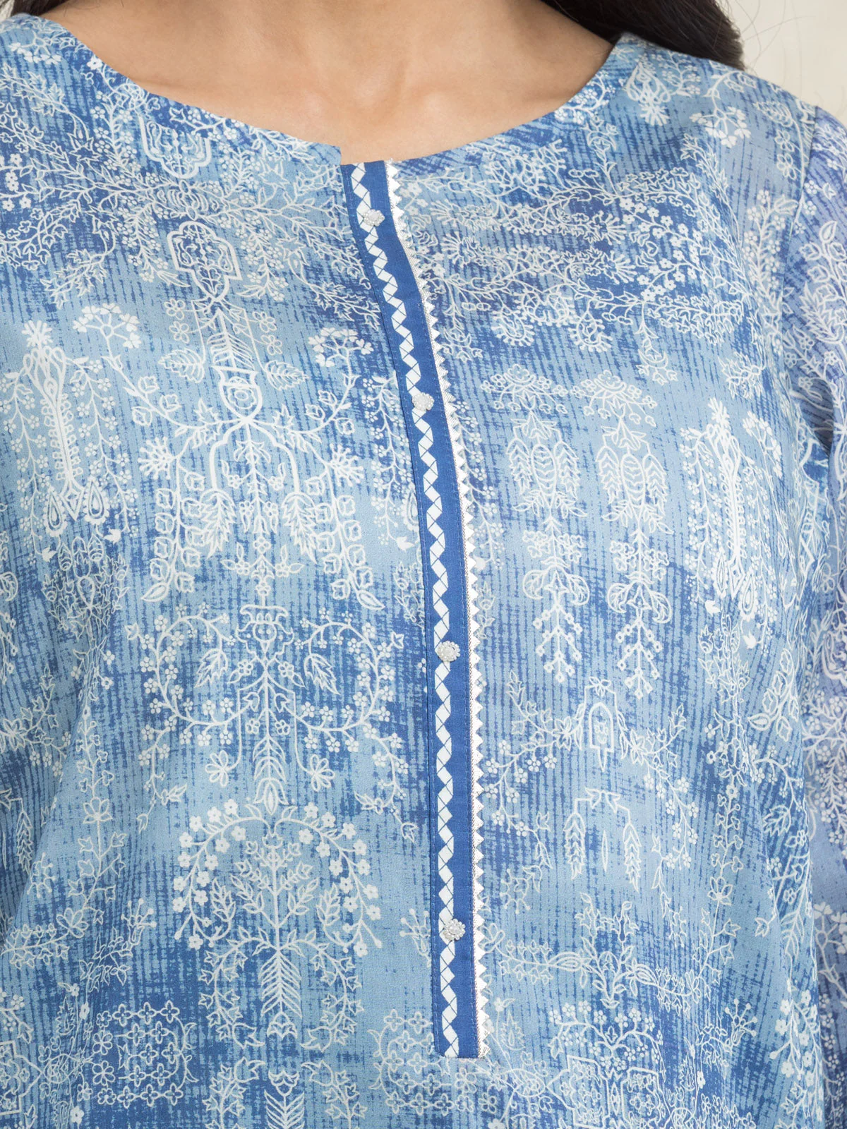 Printed Lawn Shirt - EWU24A1-29036S - Image 3