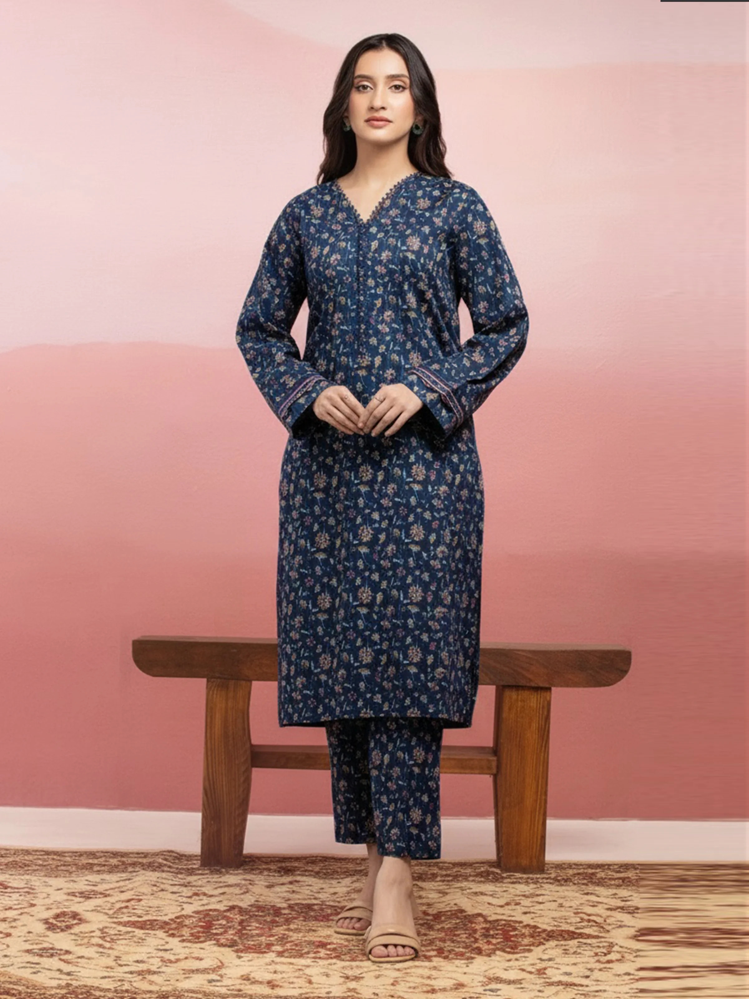 Printed Lawn Shirt Trouser - EWU5A1-35085ST