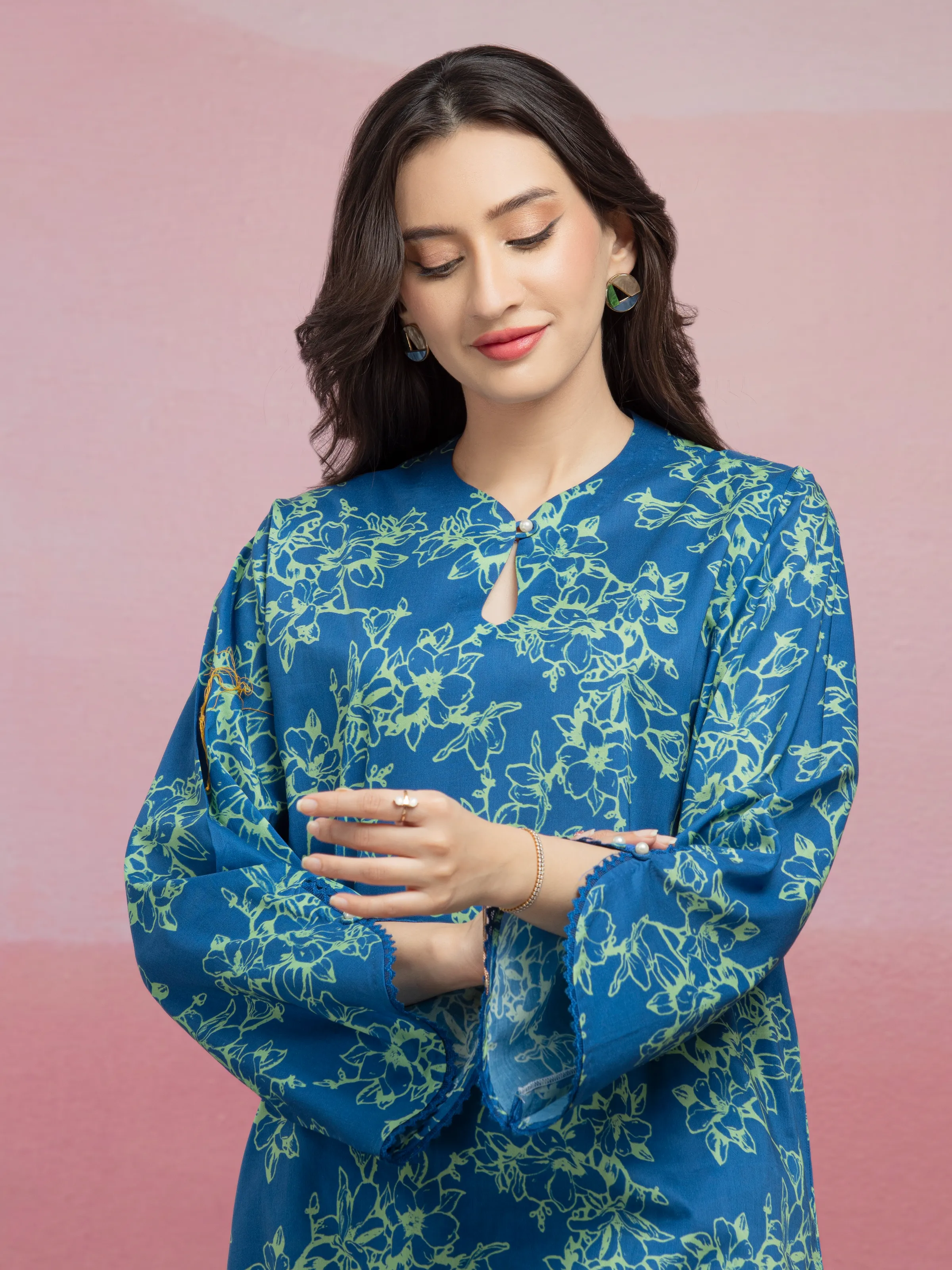 Printed Lawn Shirt Trouser - EWU5A1-35421ST - Image 3