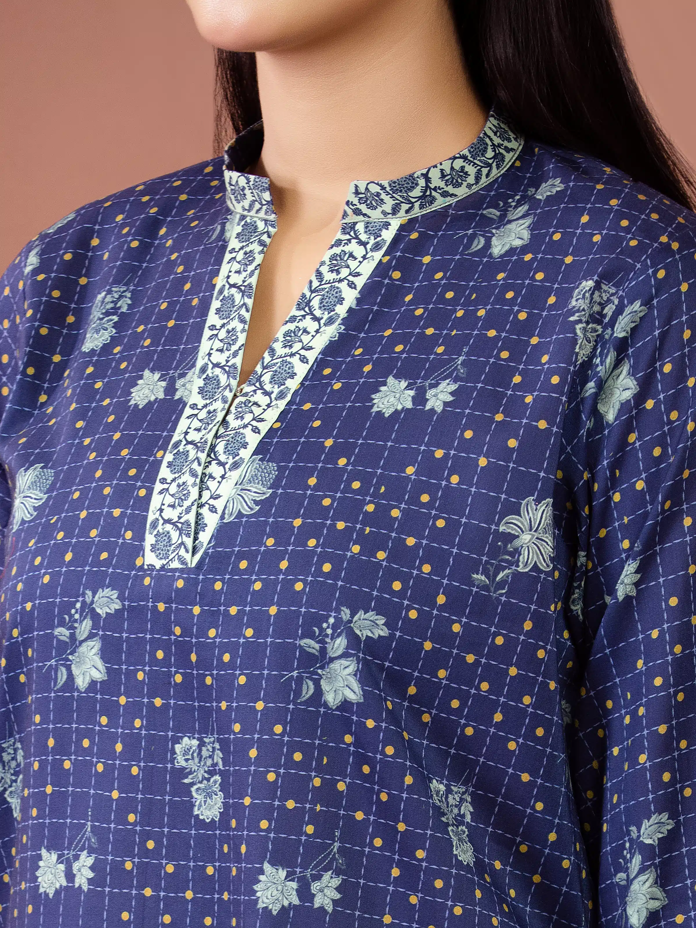 Printed Lawn Suit - EWU5A1-35238-3P - Image 3