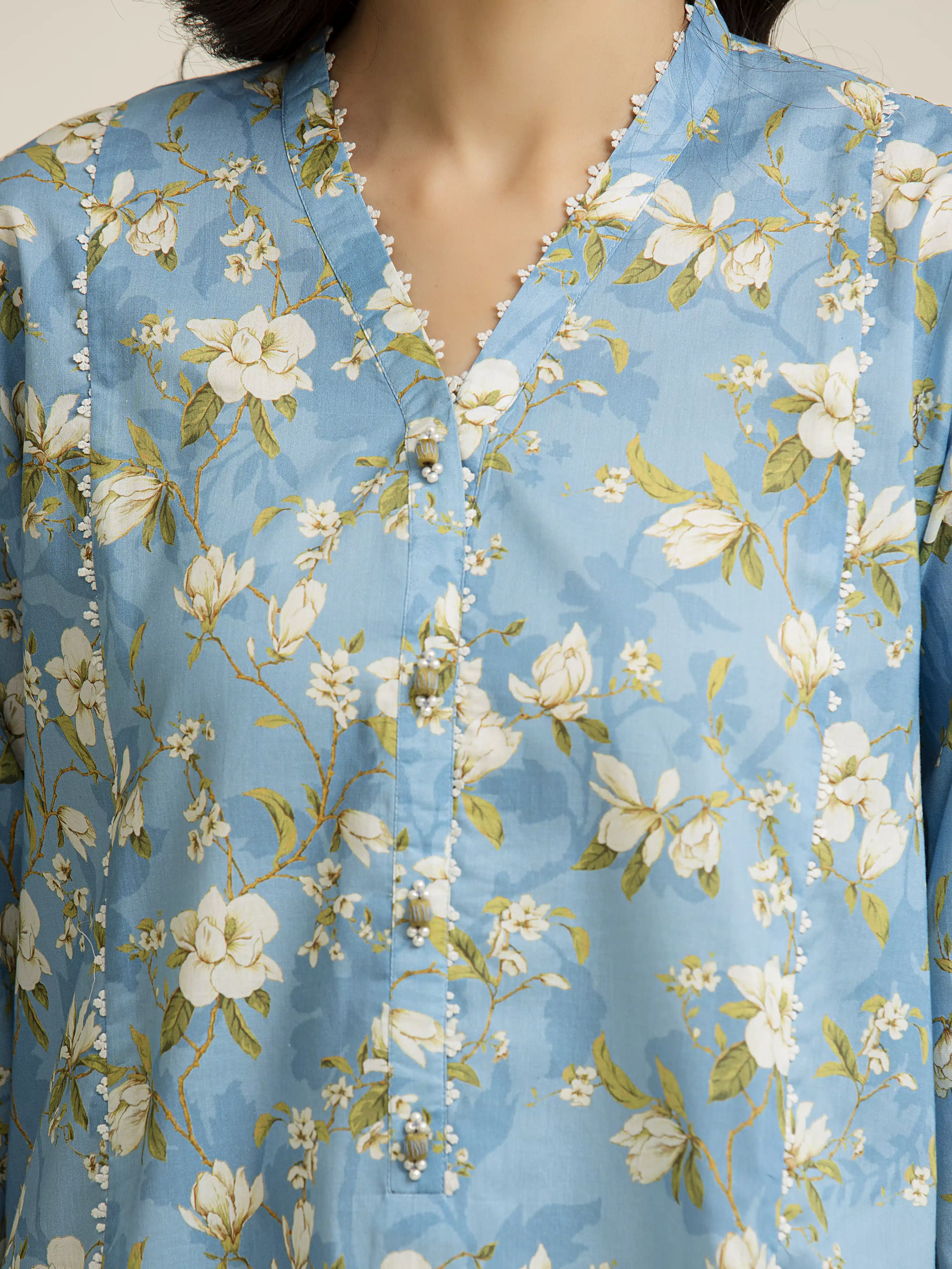 Printed Lawn Suit - EWU5A1-35137-3P - Image 3