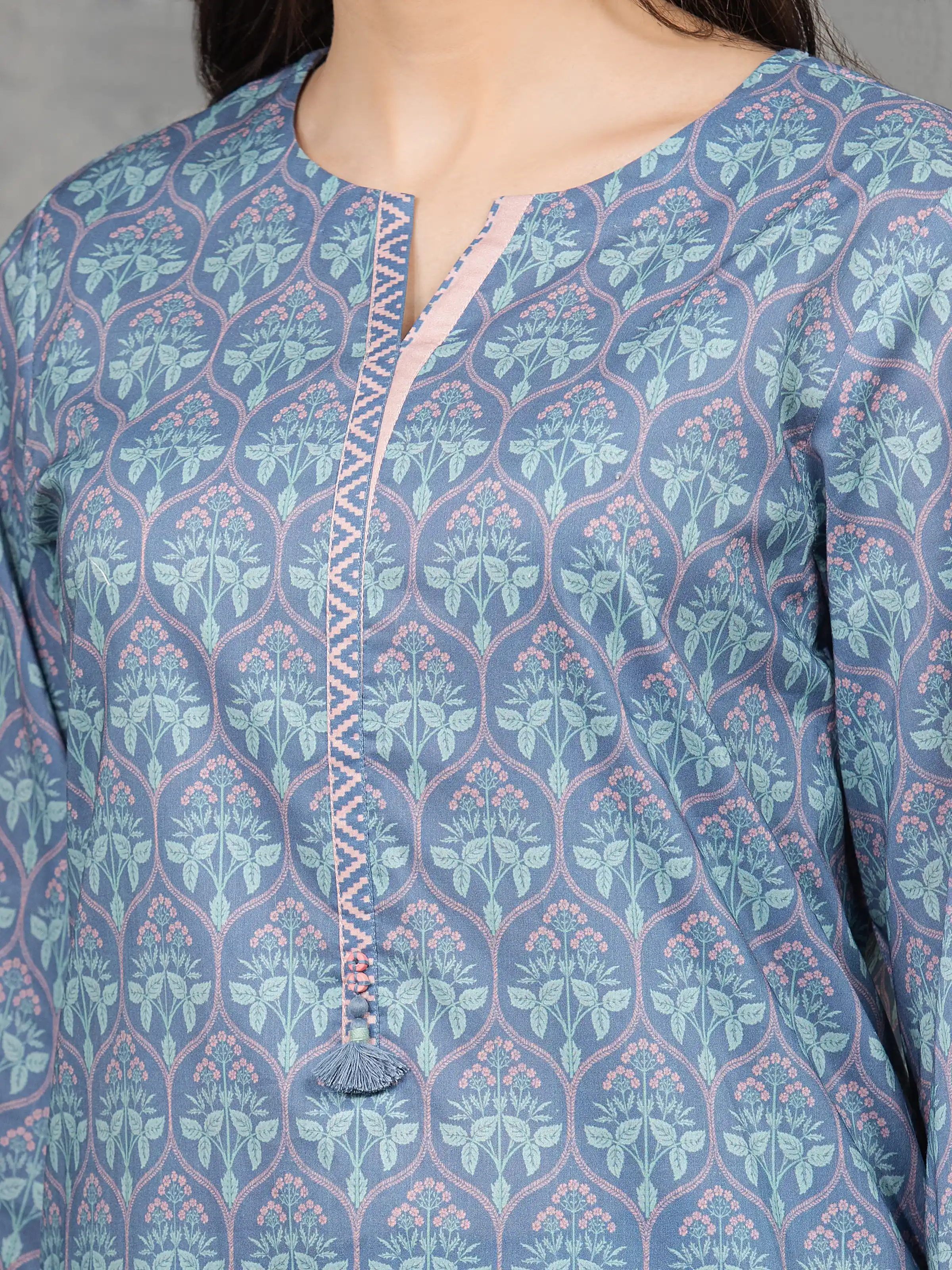 Printed Lawn Suit - EWU6A1-36518-3P - Image 3