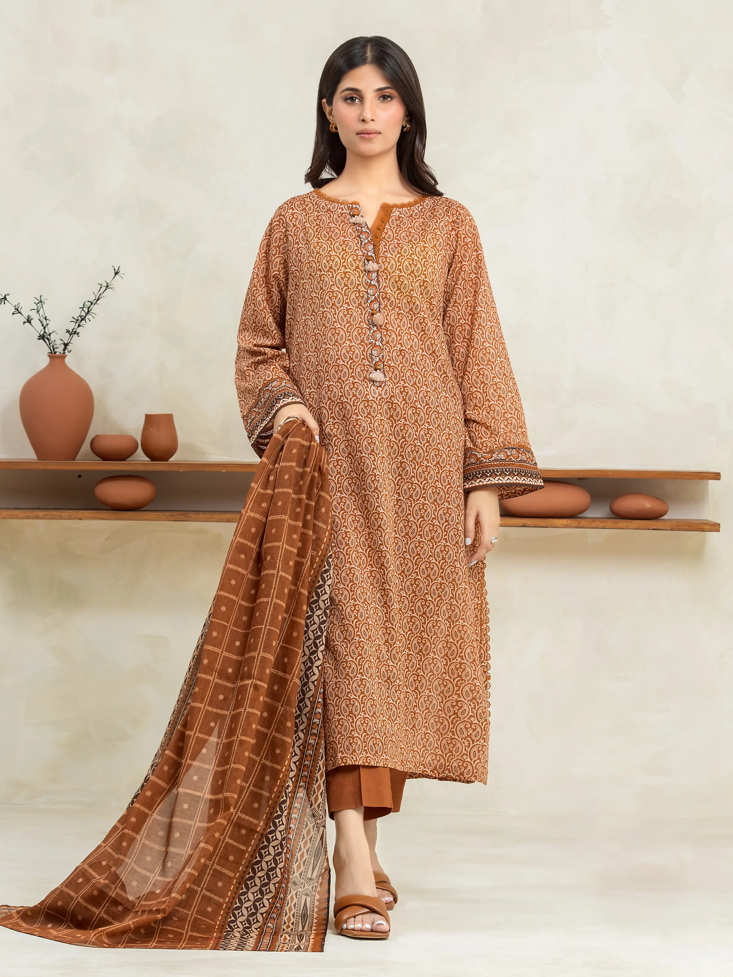 Printed Cambric Suit - EWU24A2-29261-3P