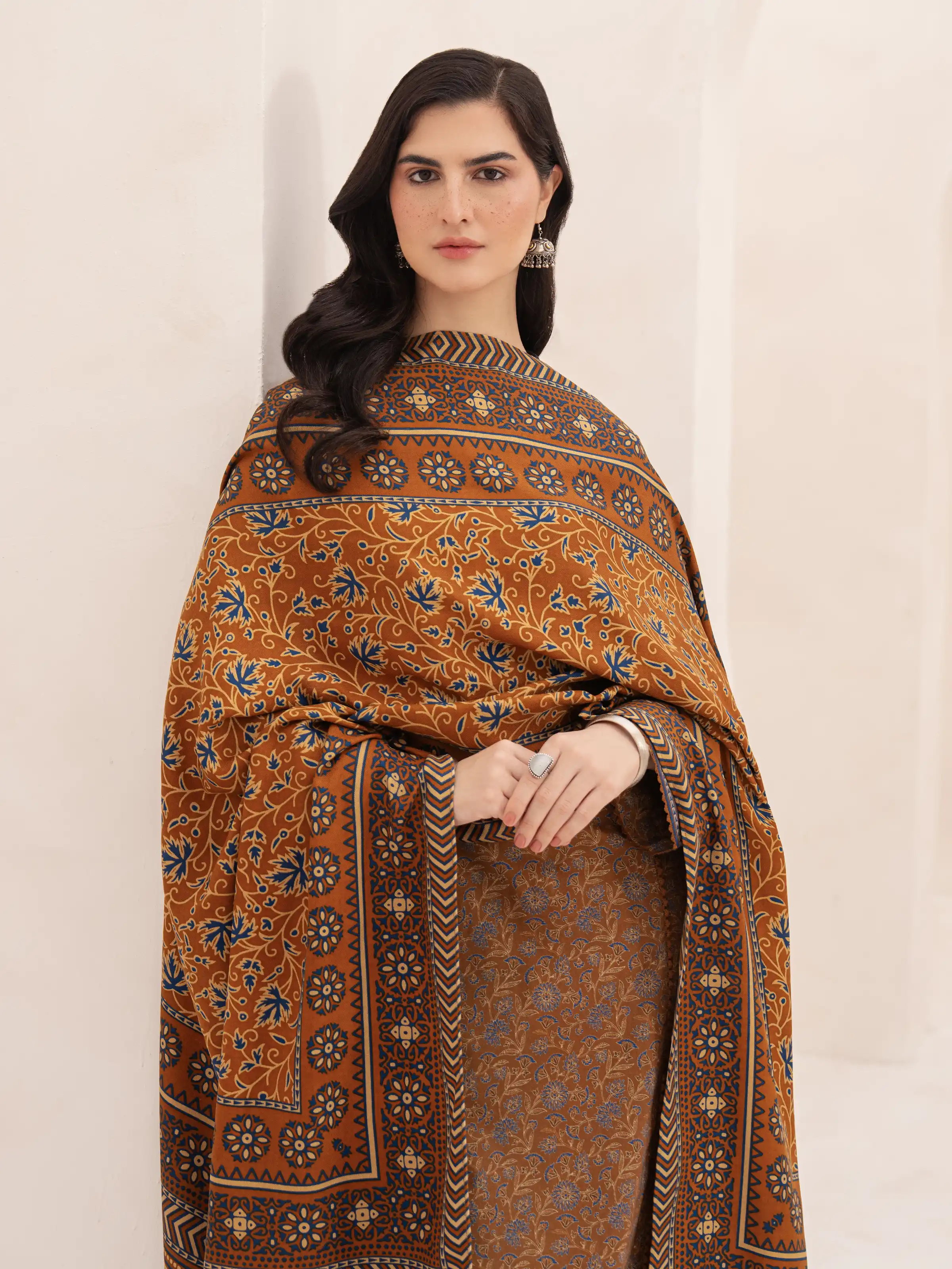 Printed Khaddar Suit - EWU24M3-099 - Image 6