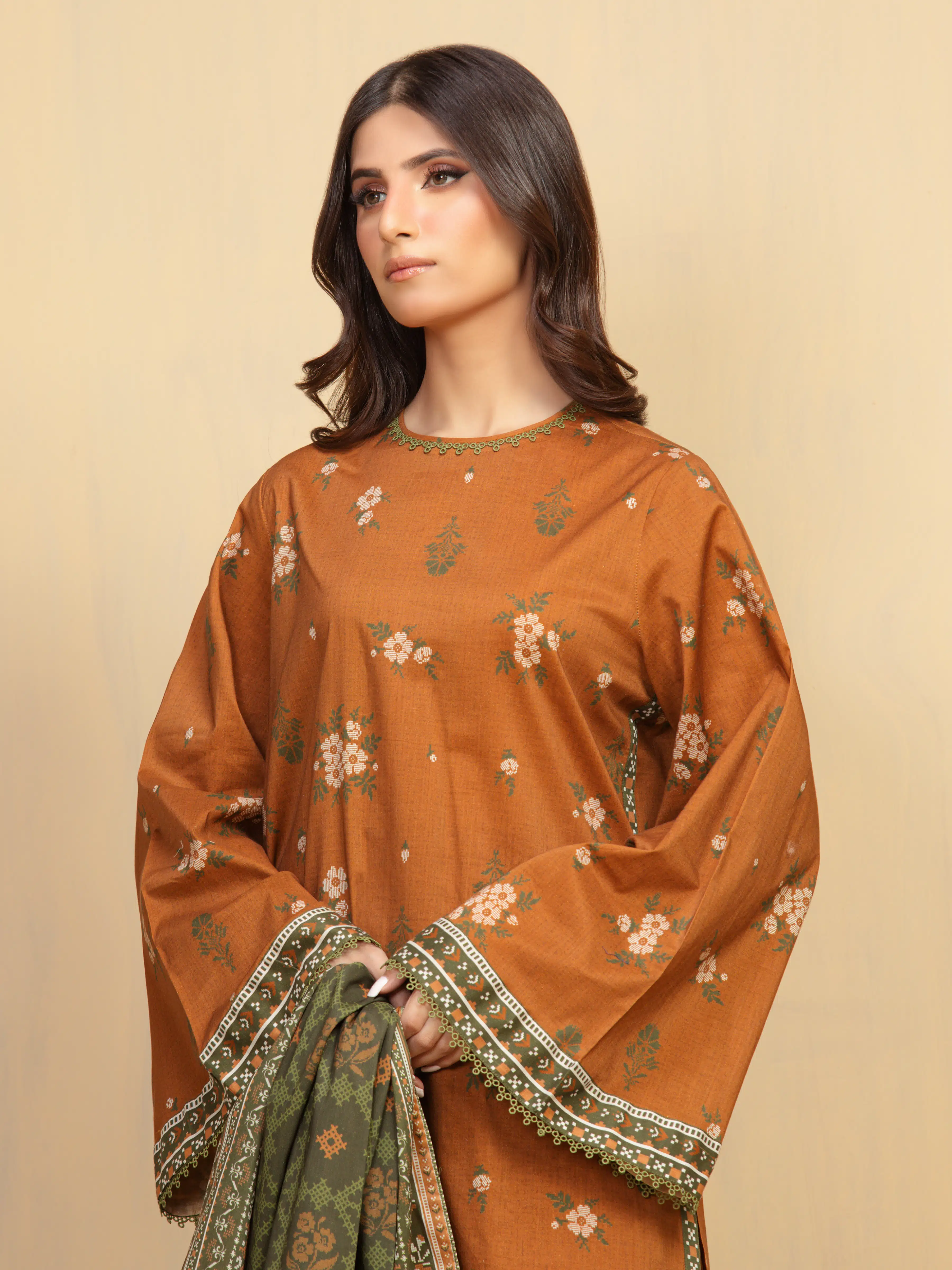 Printed Khaddar Suit - EWU5A3-36010-3P - Image 2