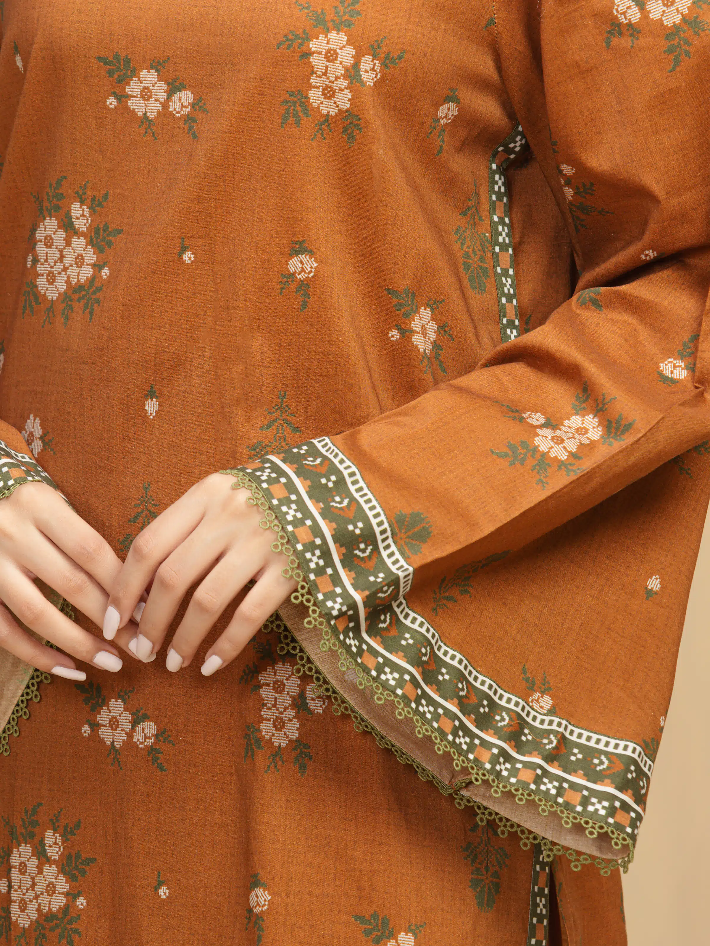 Printed Khaddar Suit - EWU5A3-36010-3P - Image 3