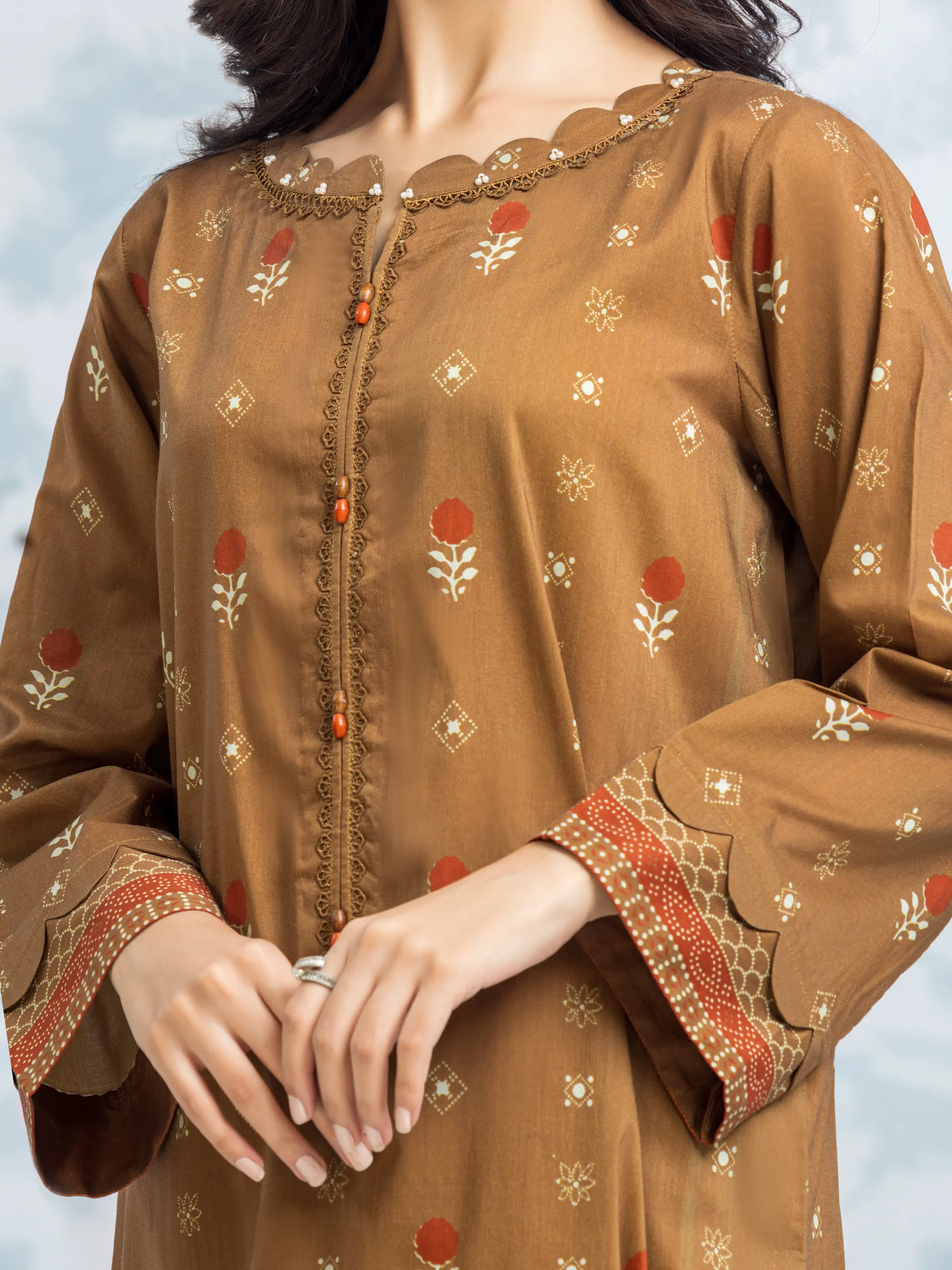 Printed Khaddar Suit - EWU24A3-29323-3P - Image 3