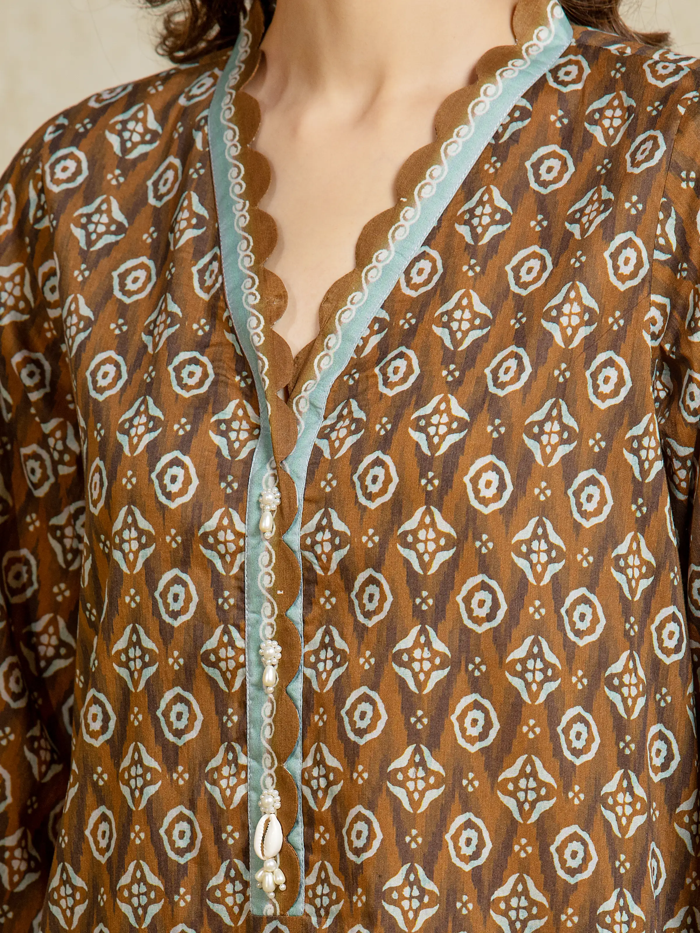 Printed Khaddar Suit - EWU5A3-35967-3P - Image 3