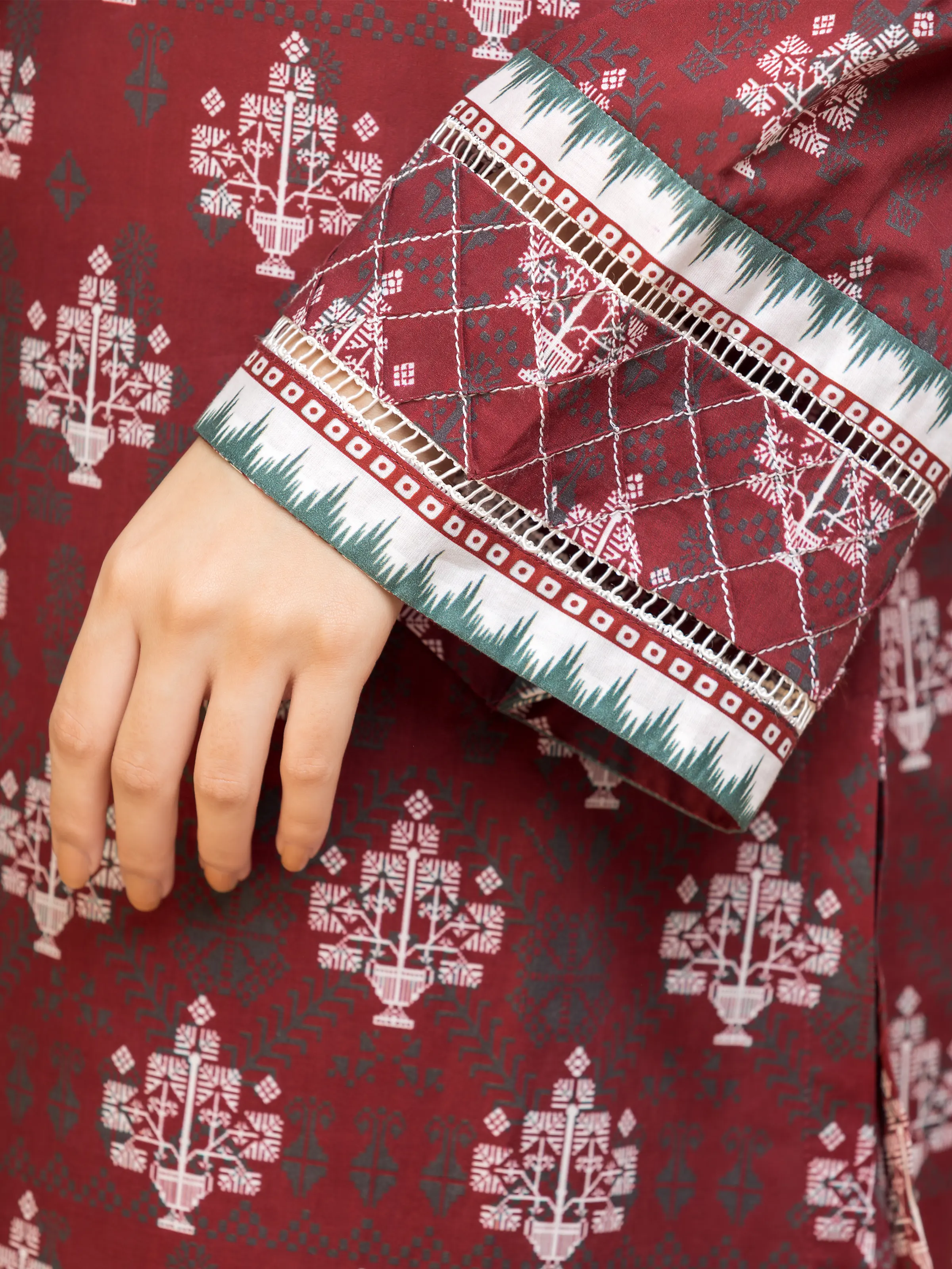 Printed Khaddar Suit - EWU24A3-27095-3P - Image 6
