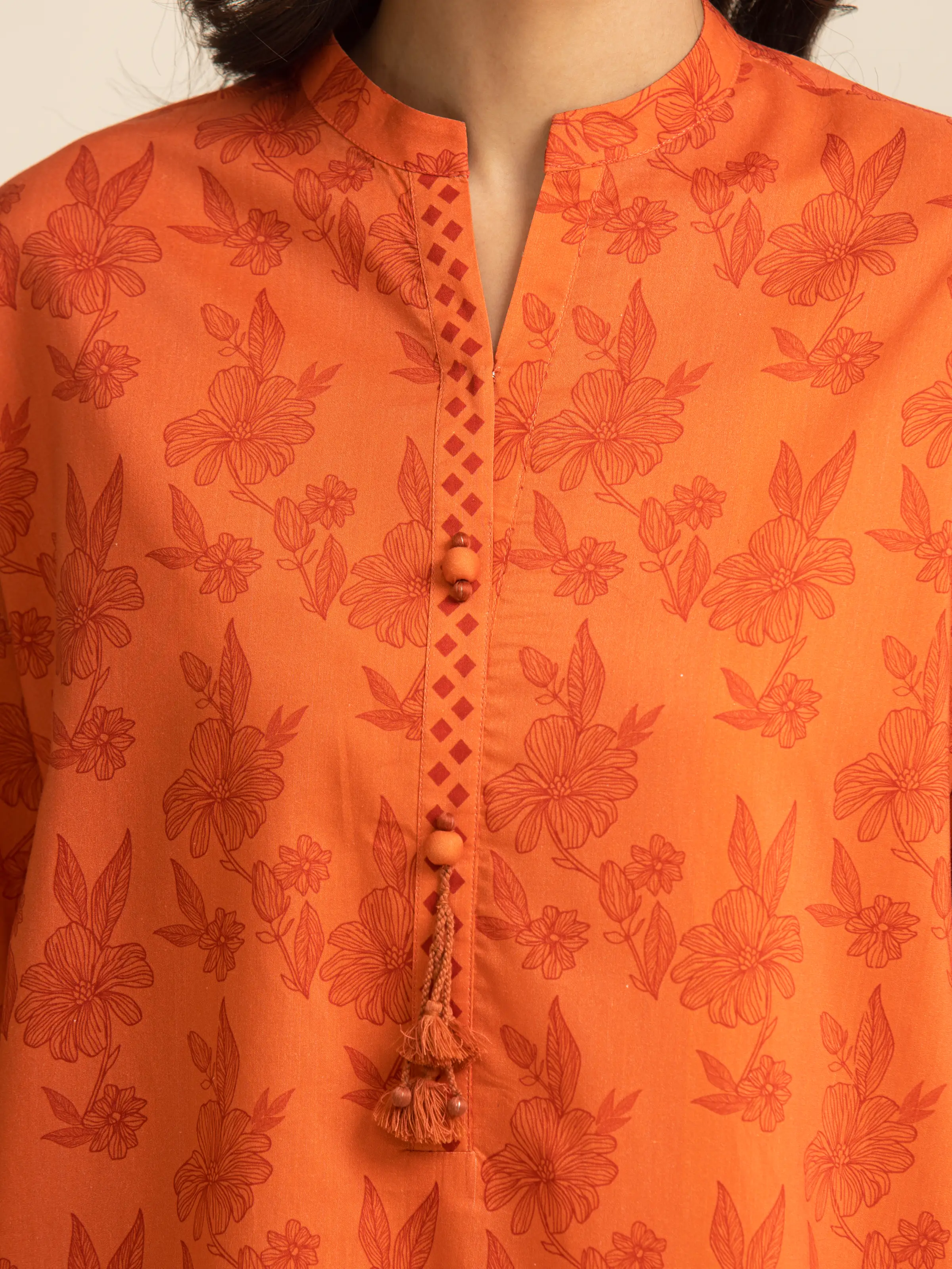 Printed Lawn Suit - EWU5A1-35142-3P - Image 5