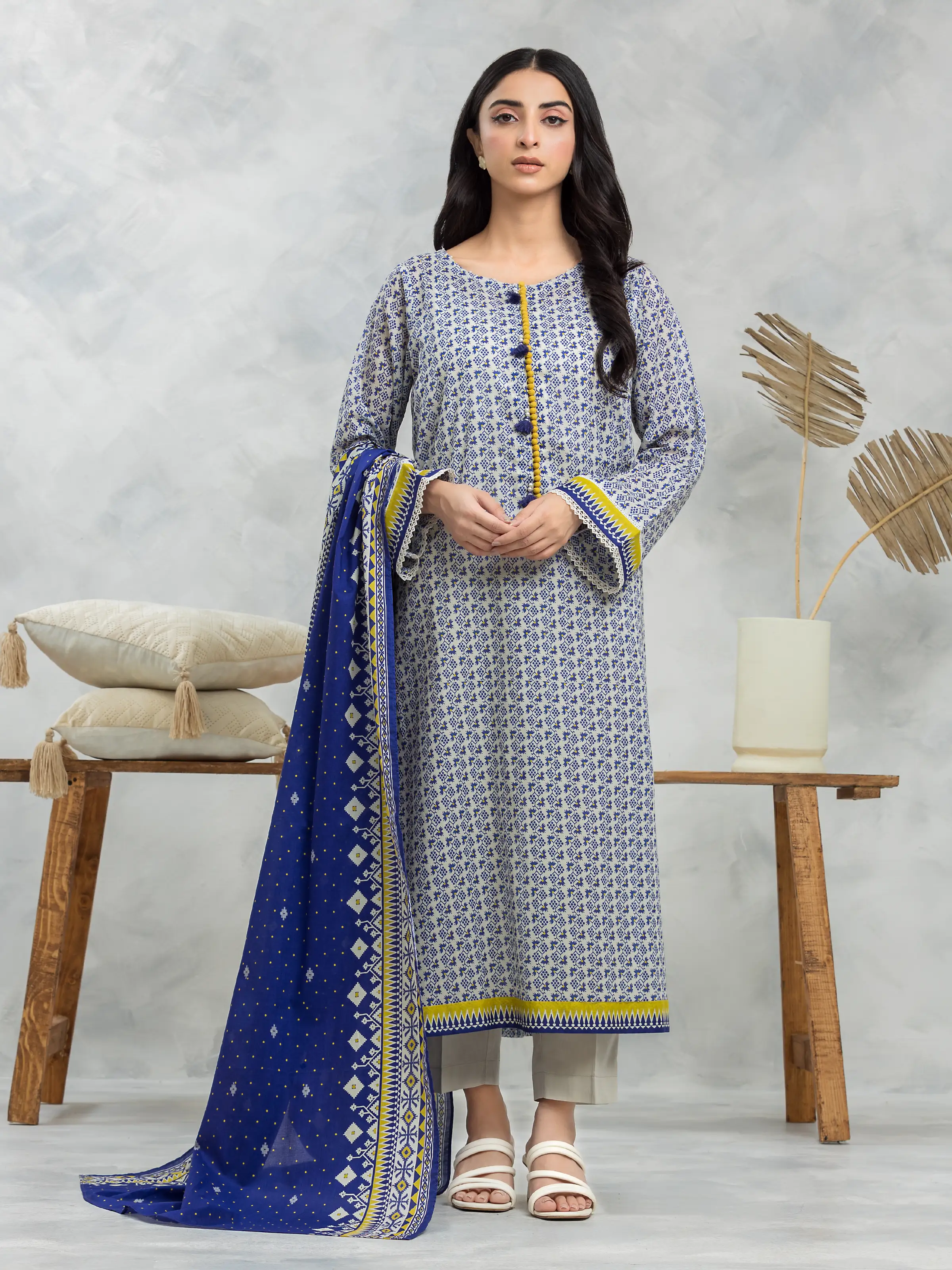 Printed Cambric Suit - EWU24A2-28130-3P