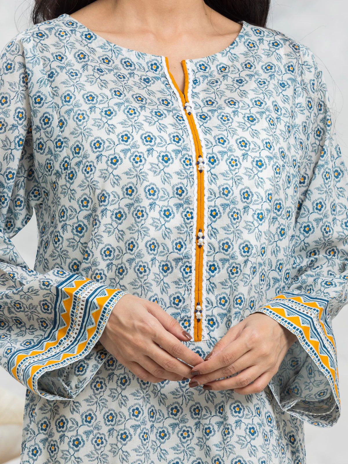Printed Lawn Shirt - EWU24A1-28120S - Image 4