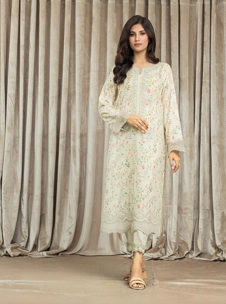 Embroidered Lawn Shirt Trouser - EWU24V1-28611ST