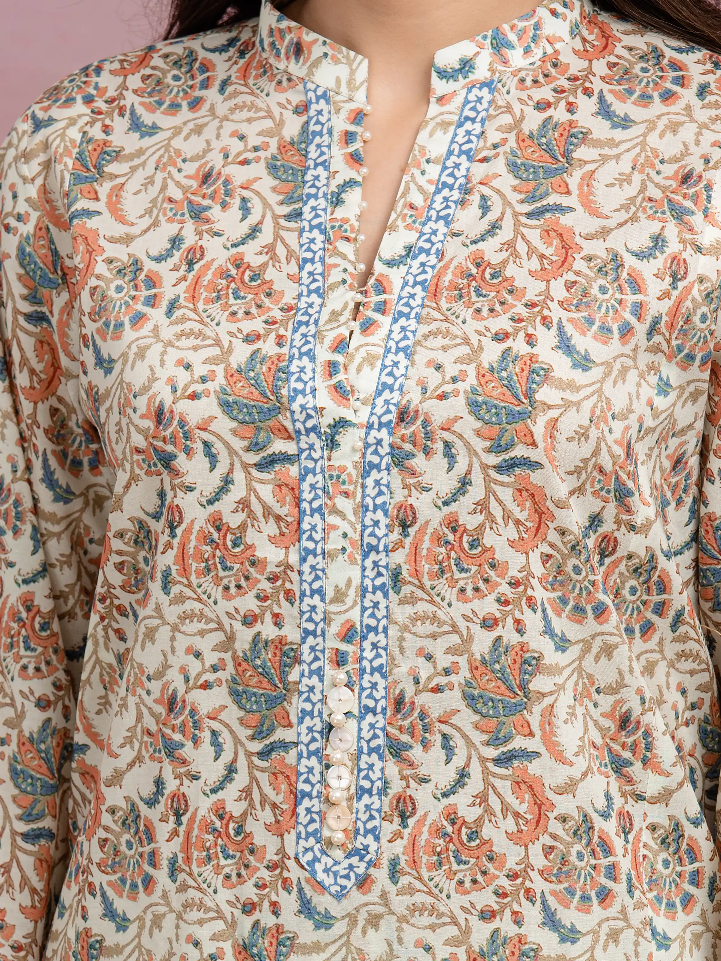 Printed Lawn Suit - EWU5A1-35033-3P - Image 3