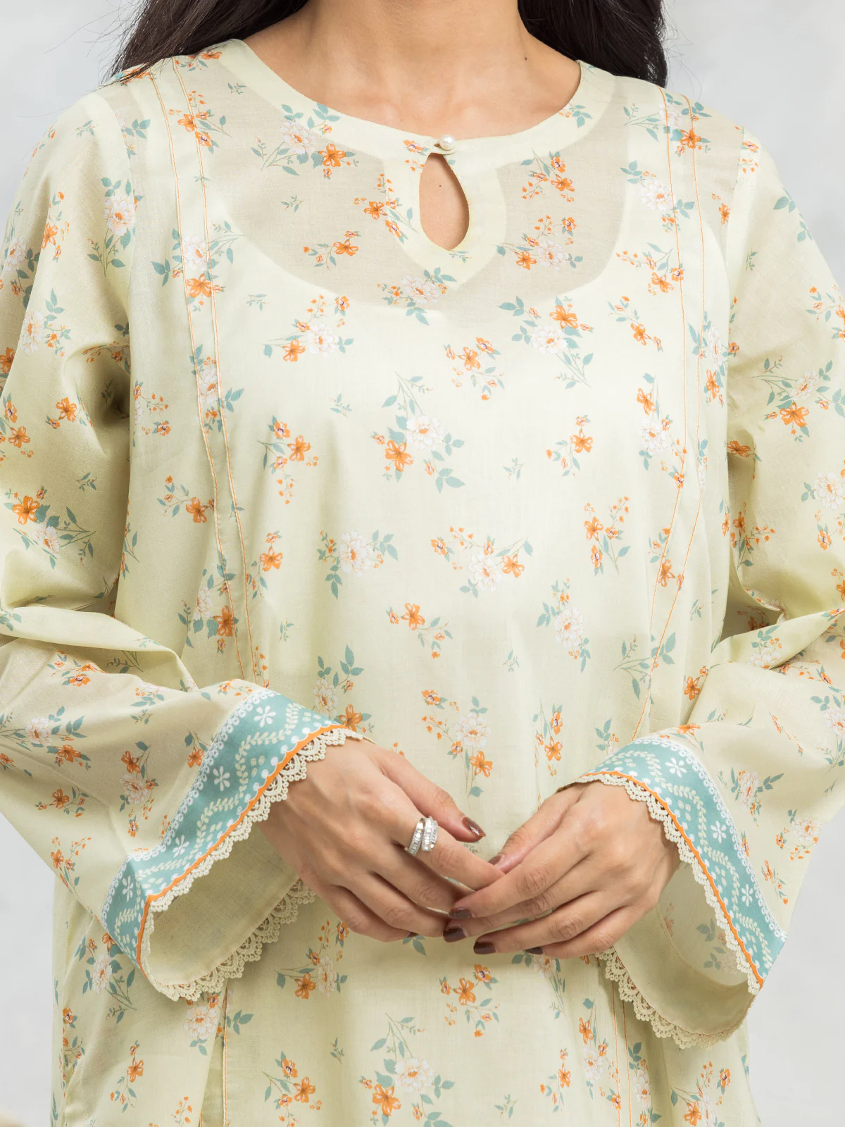 Printed Lawn Shirt Dupatta - EWU24A1-29242SD - Image 2