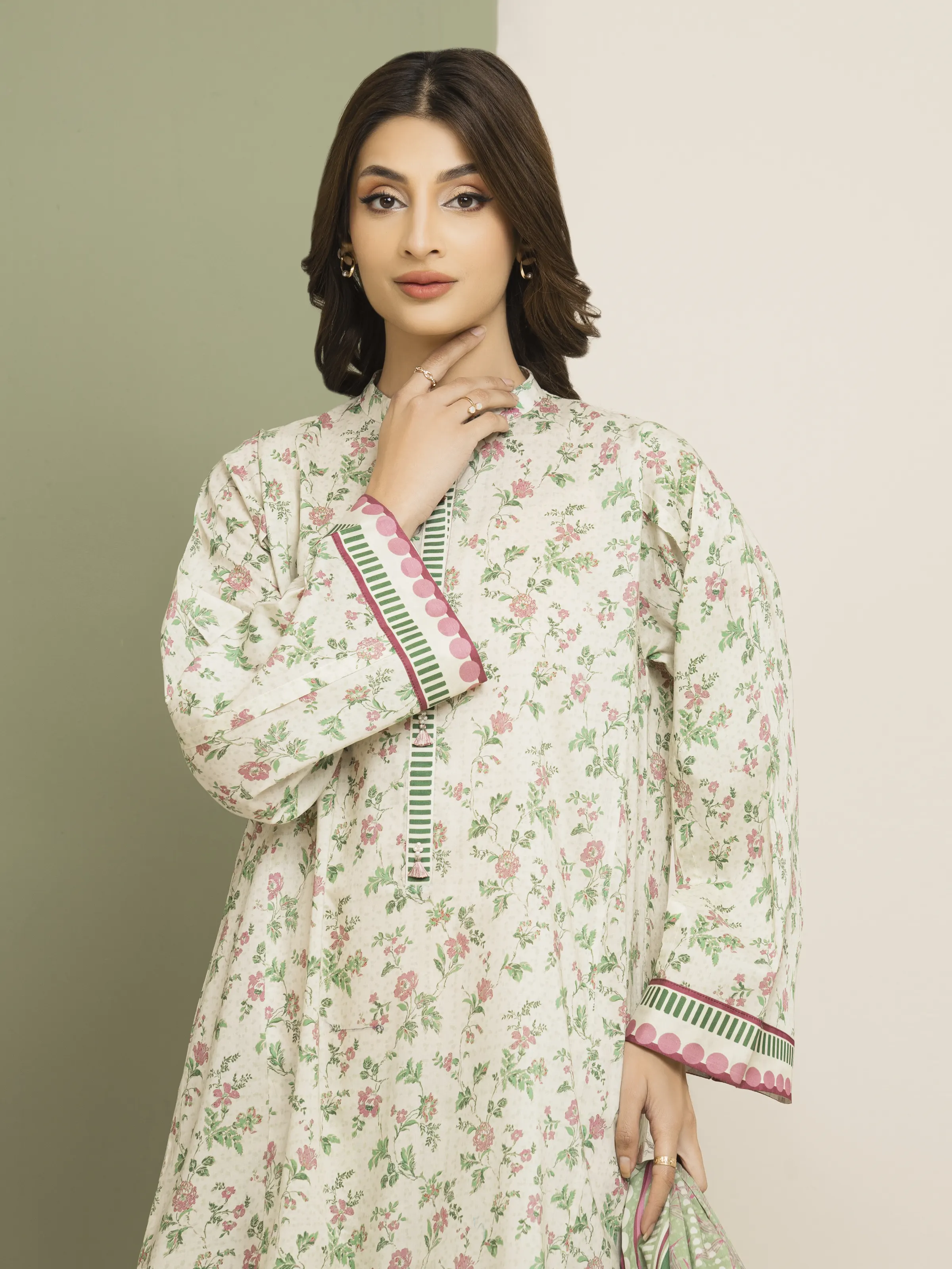 Printed Lawn Shirt Dupatta - EWU5A1-35152SD - Image 2