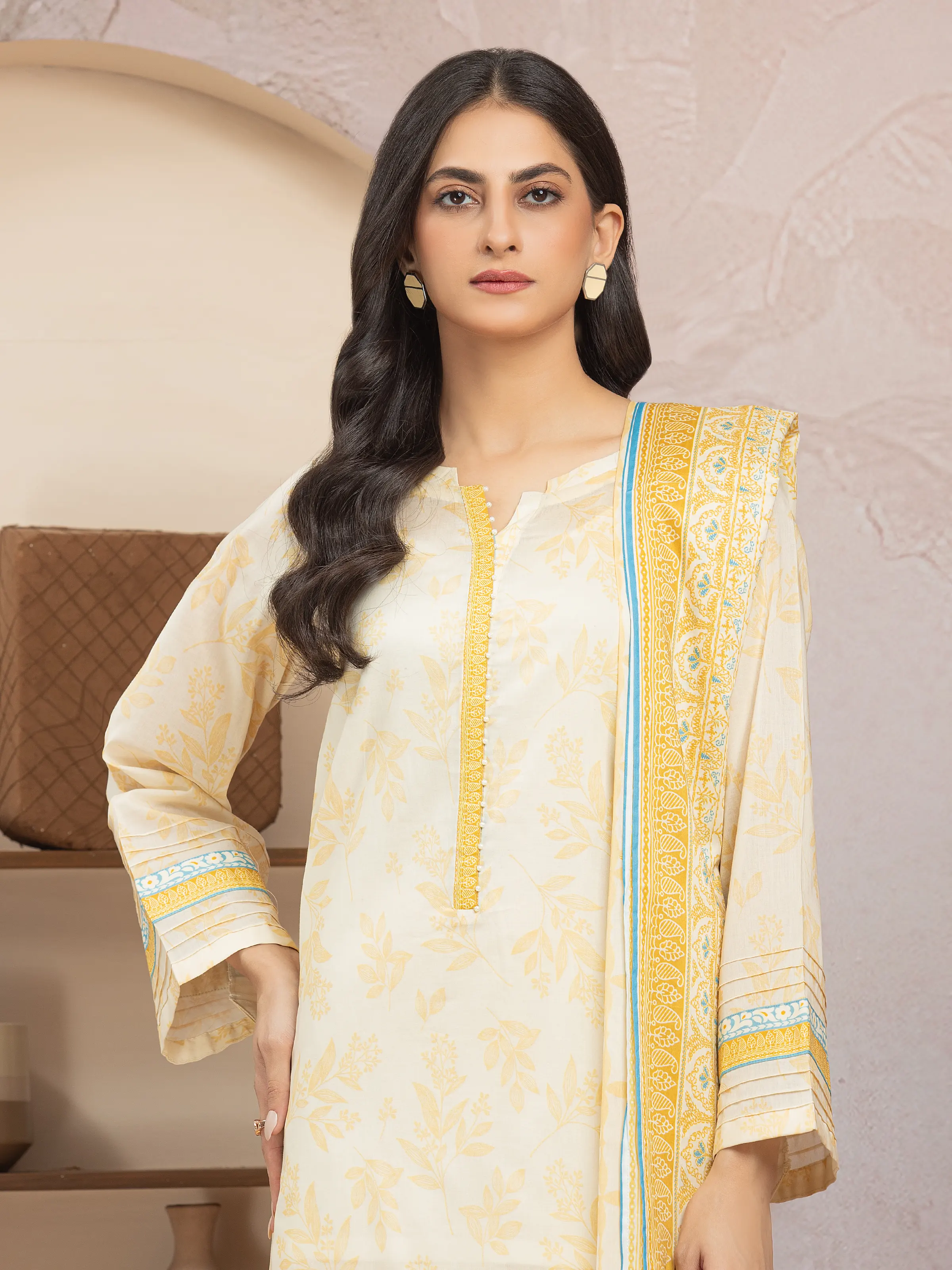 Printed Lawn Shirt Dupatta - EWU5A1-35201SD - Image 2