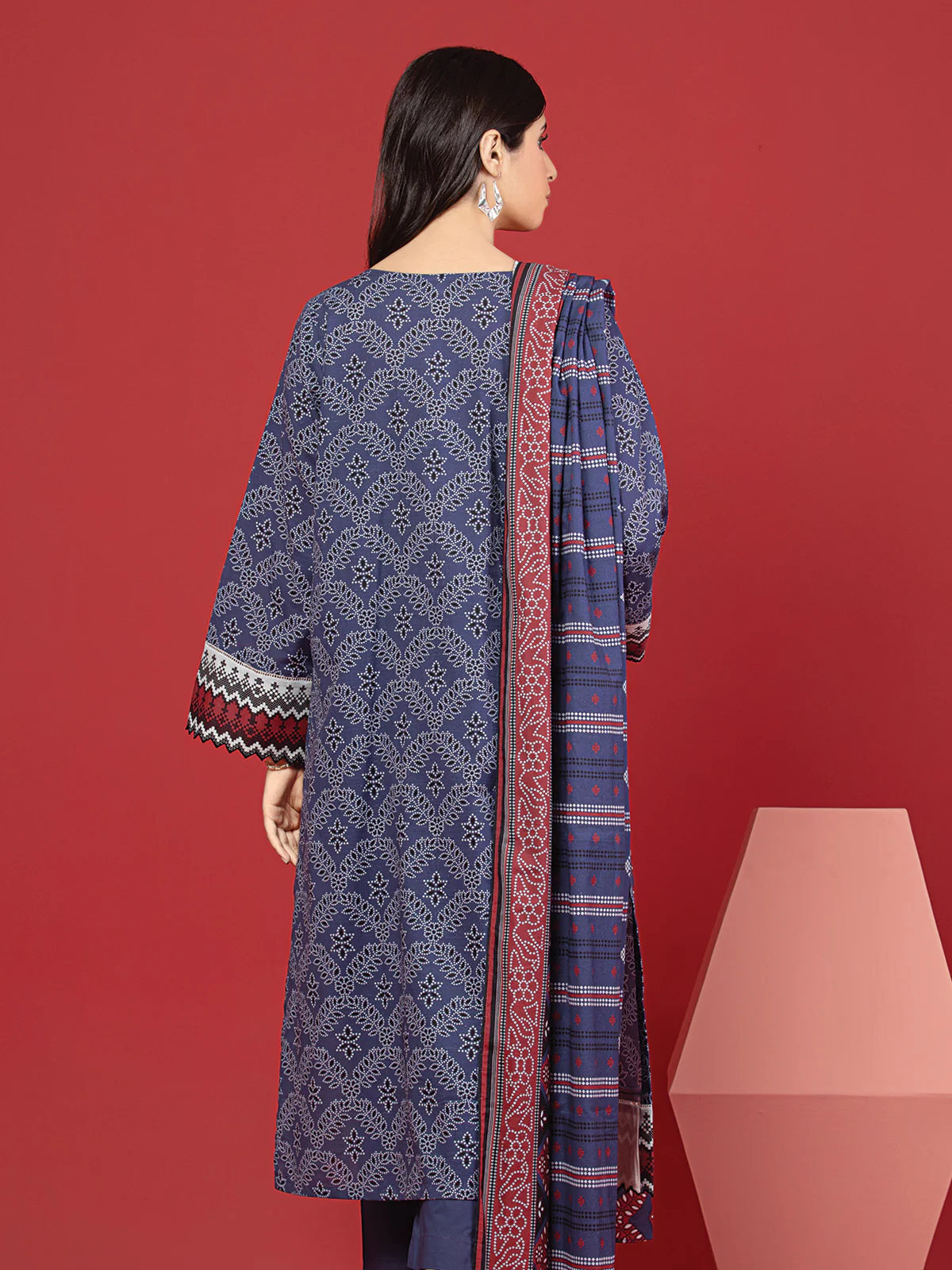 Printed Lawn Shirt - EWU23A1-26373S - Image 2