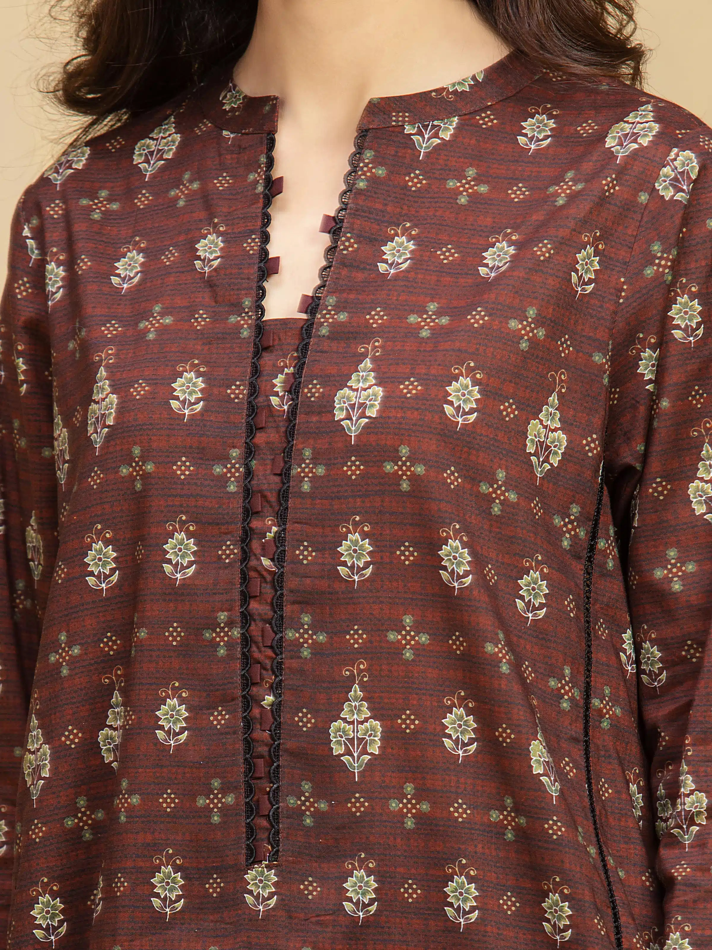 Printed Khaddar Suit - EWU5A3-36118-3P - Image 4