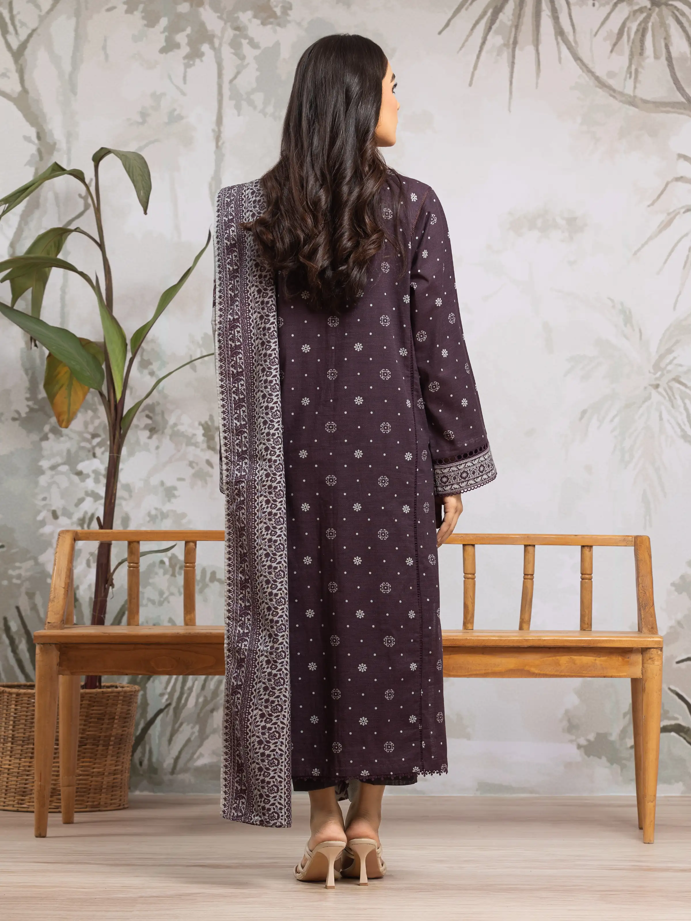 Printed Khaddar Suit - EWU24A3-29585-3P - Image 2