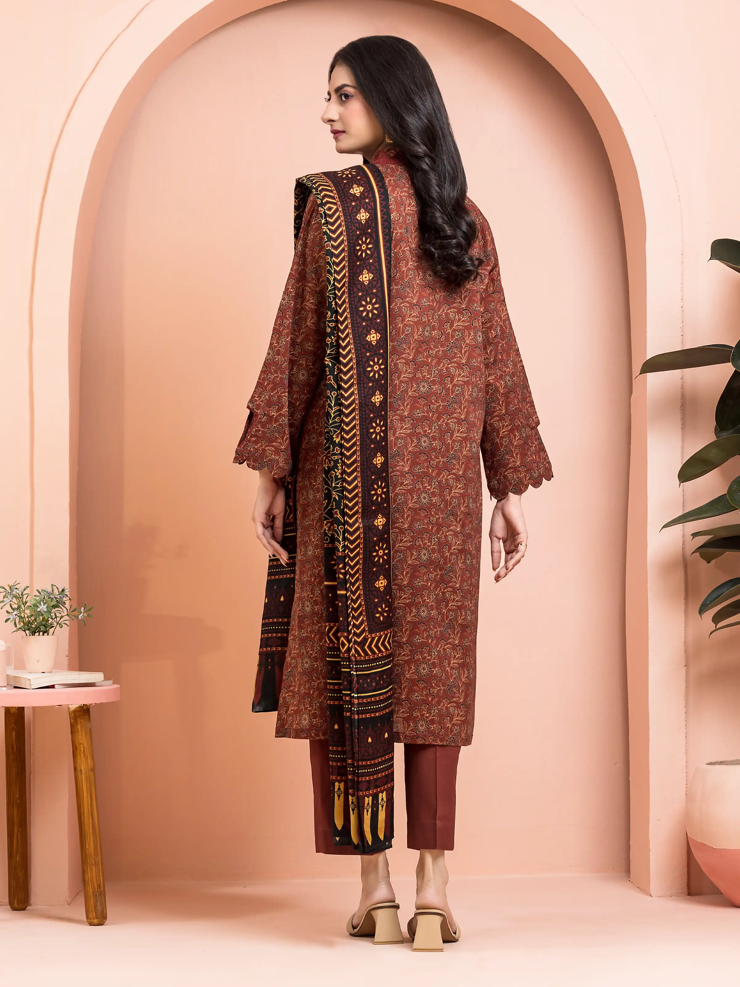 Printed Khaddar Suit - EWU24M3-100 - Image 2