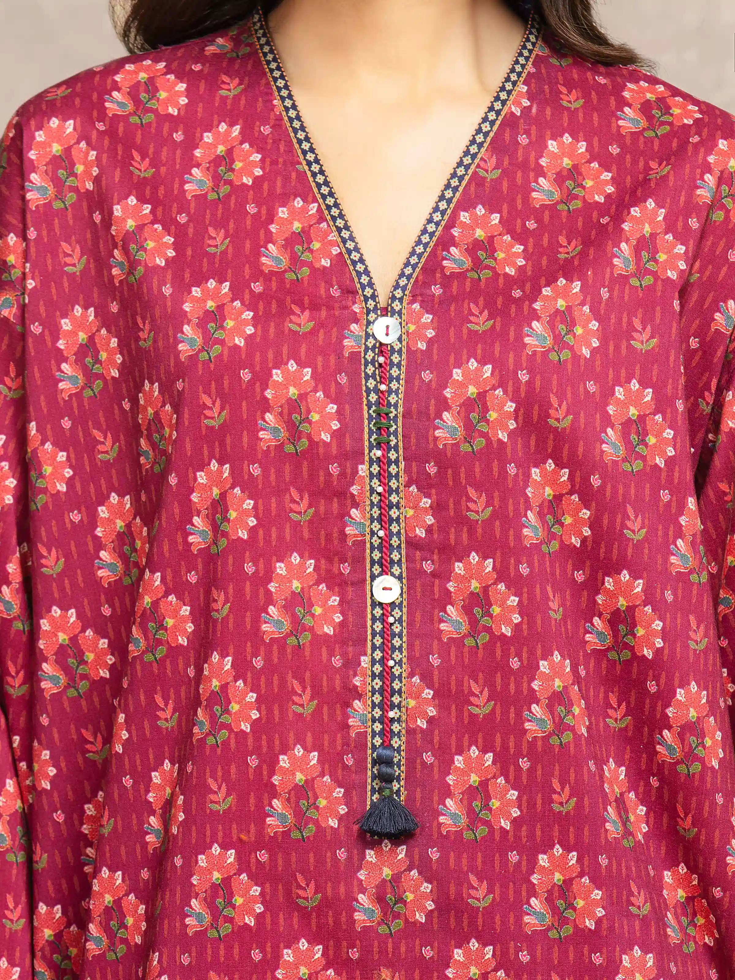 Printed Khaddar Suit - EWU5M3-039-3P - Image 4