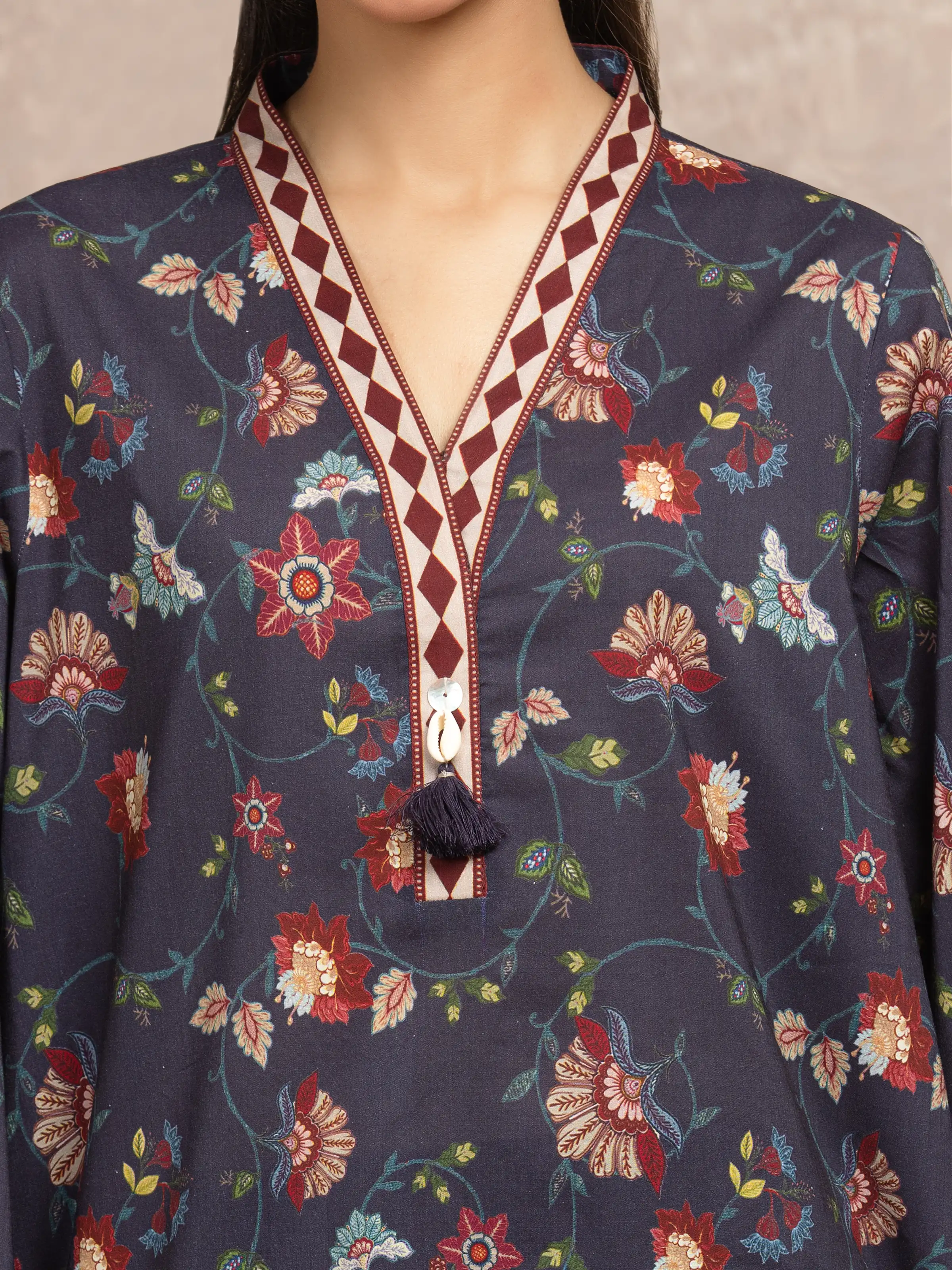 Printed Khaddar Suit - EWU5A3-36028-3P - Image 3