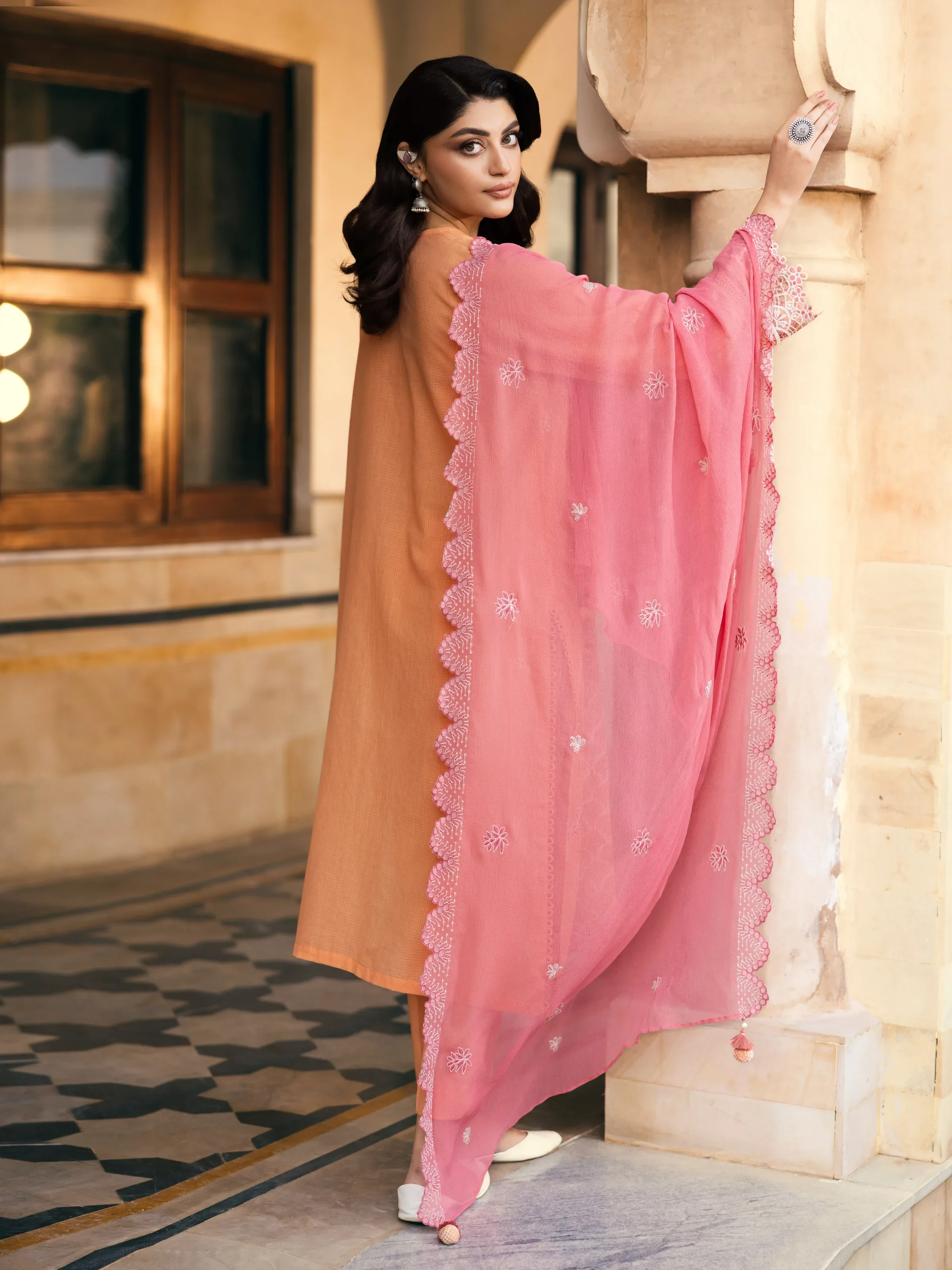Embroidered Lawn Suit - EWU5V1-31244-3P - Image 6