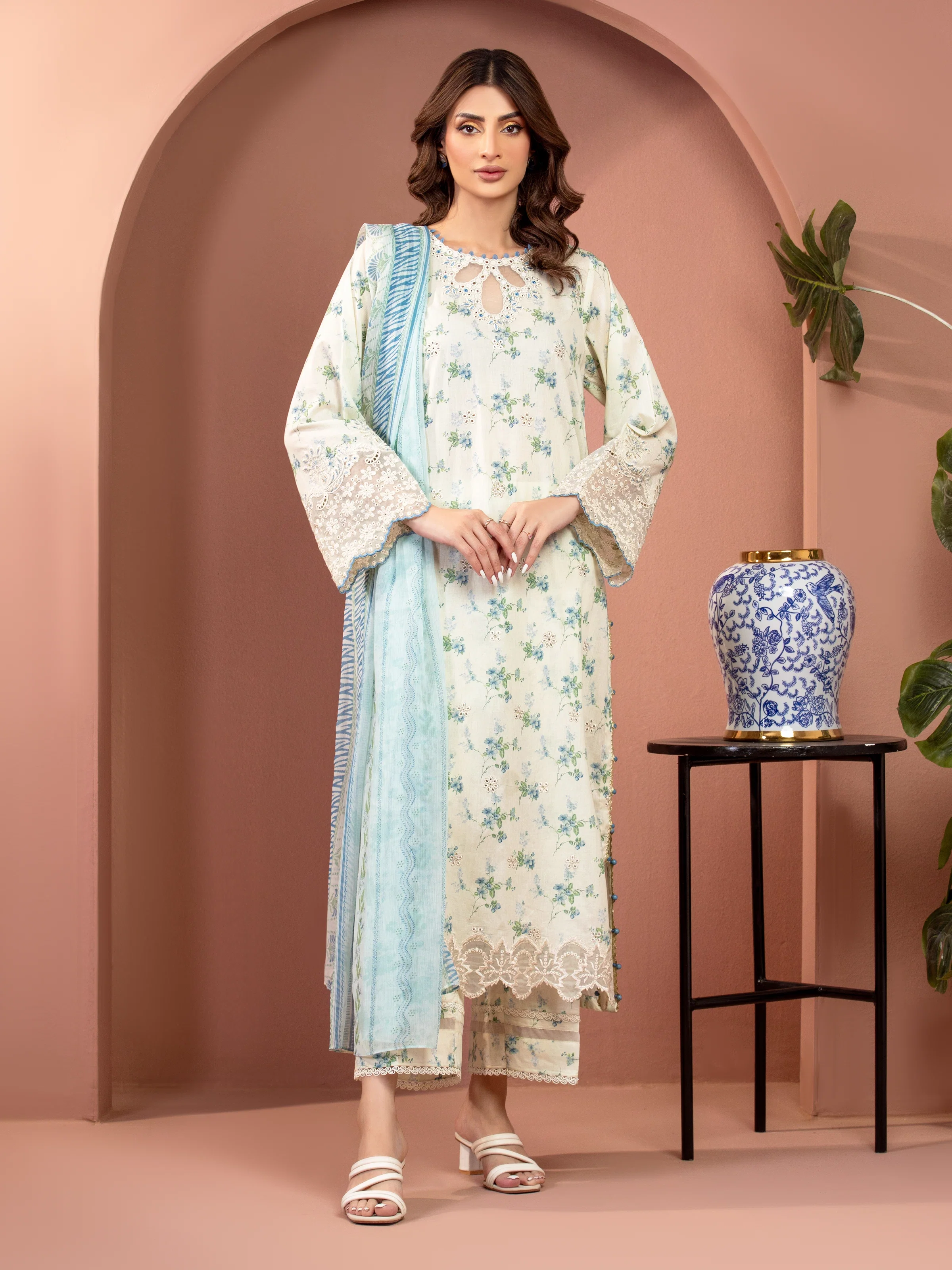 Embroidered Lawn Suit - EWU5V1-31482-3P