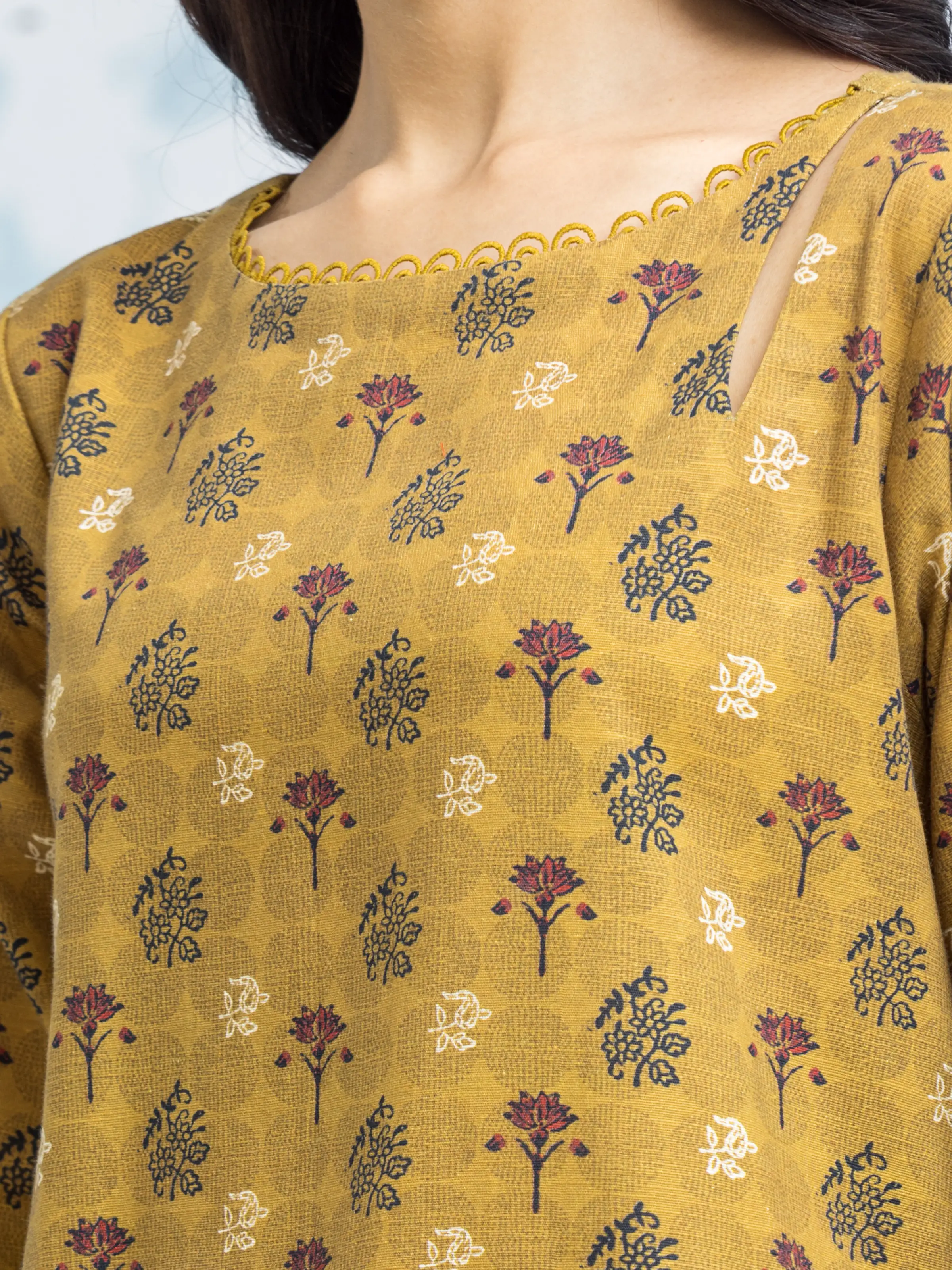Printed Khaddar Suit - EWU24A3-29311-3P - Image 3