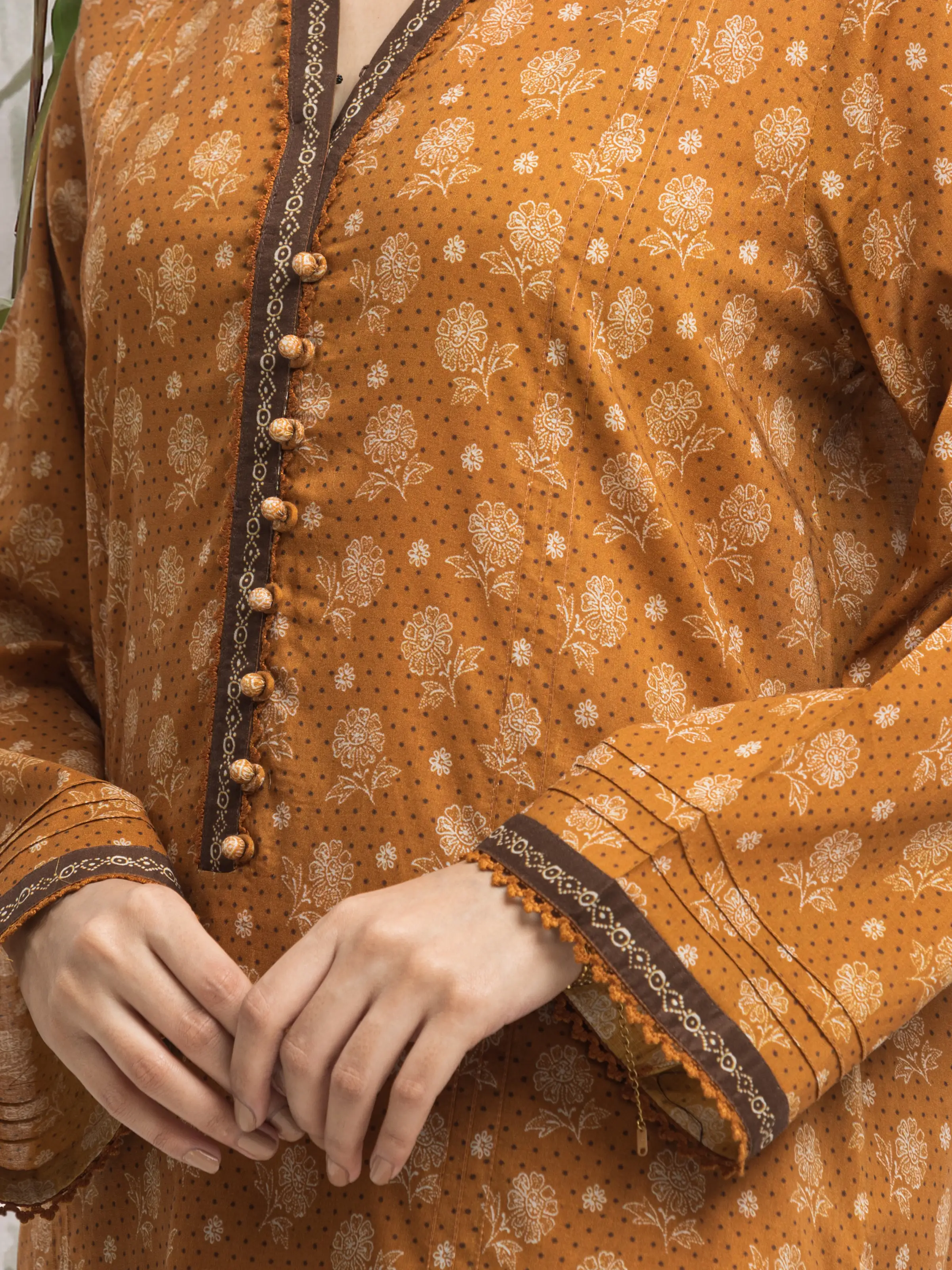 Printed Khaddar Suit - EWU24M3-093 - Image 3