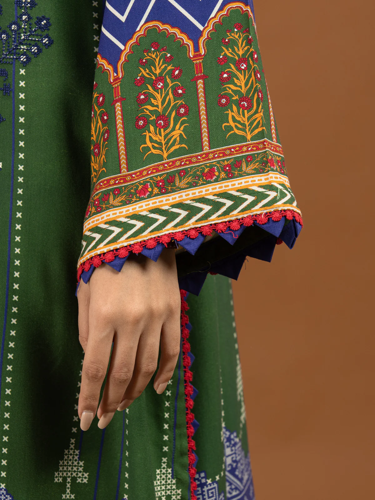 Embroidered Viscose Suit - EWU22V13-24049 - Image 4