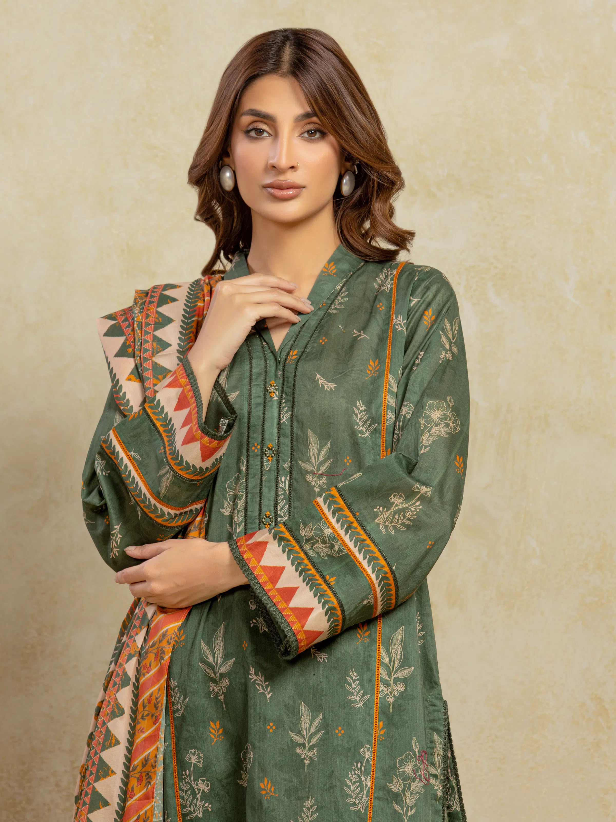Printed Khaddar Suit - EWU5A3-35930-3P - Image 2