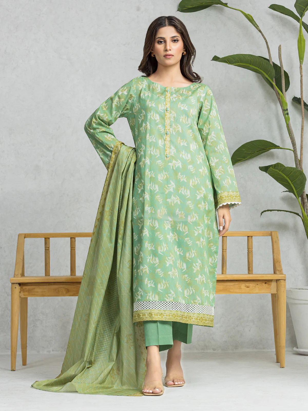 Printed Lawn Suit - EWU24A1-28217-3P