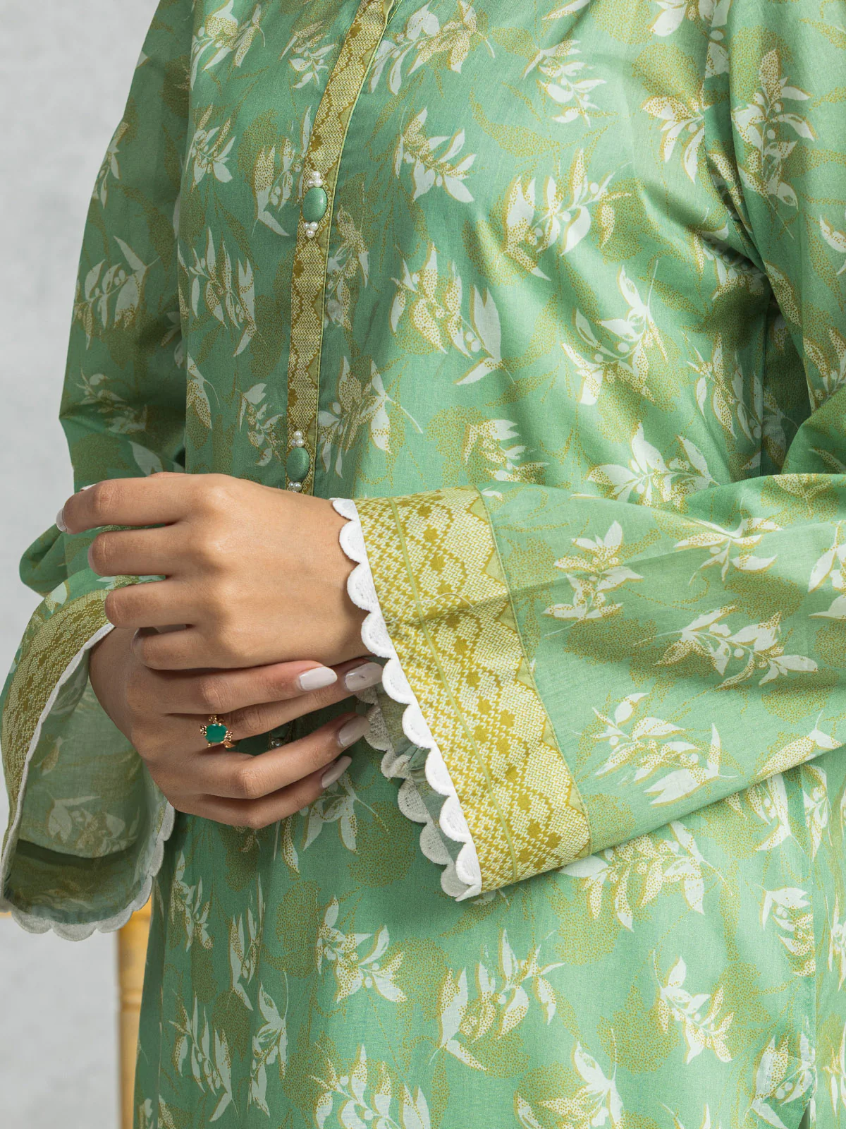 Printed Lawn Suit - EWU24A1-28217-3P - Image 3