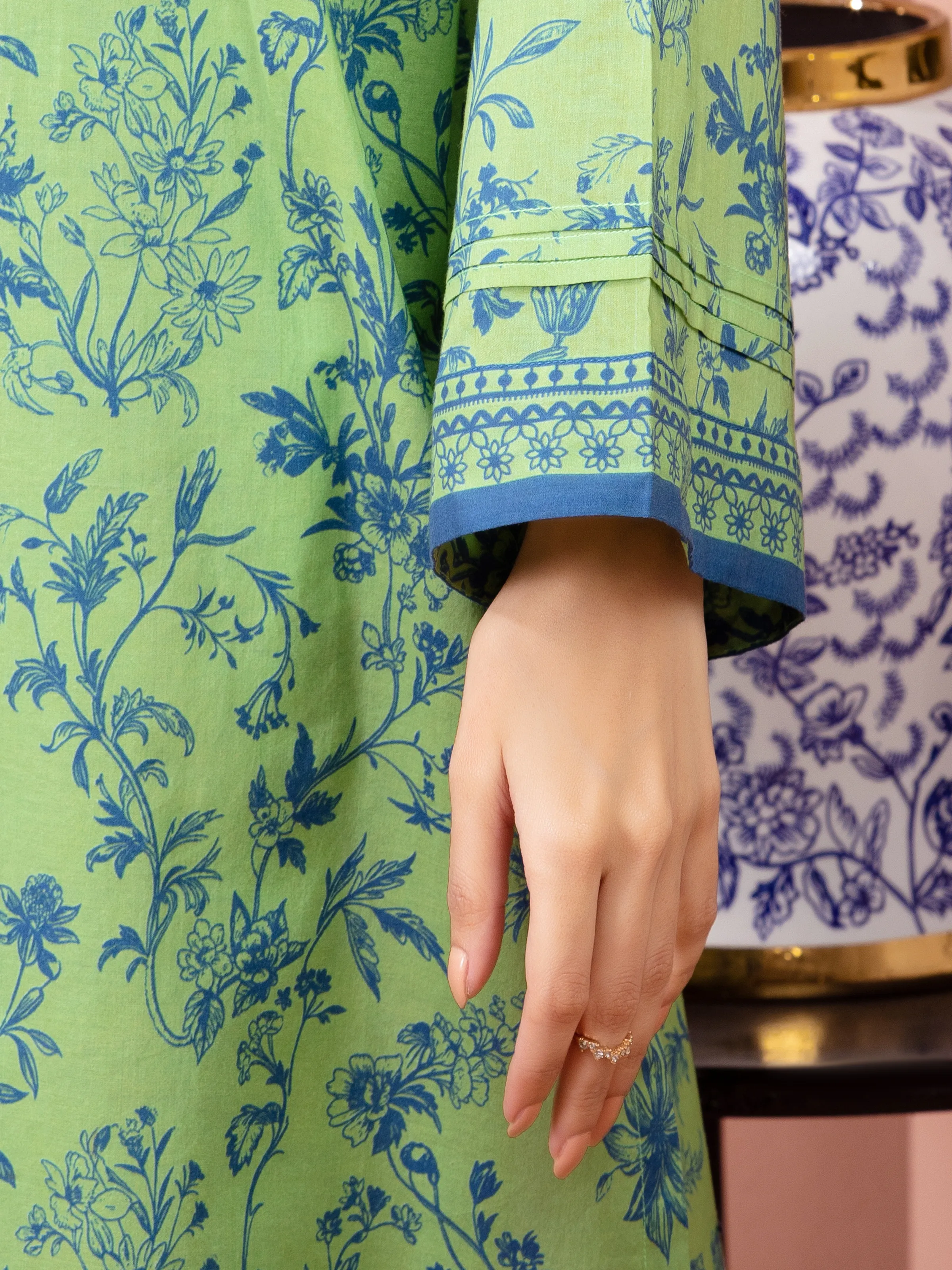 Printed Lawn Suit - EWU6A1-36517-3P - Image 3