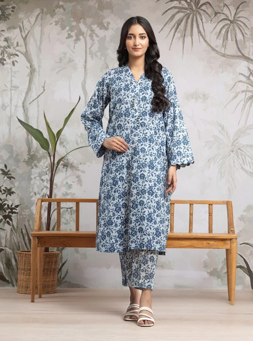 Printed Khaddar Shirt - EWU24A3-29816S