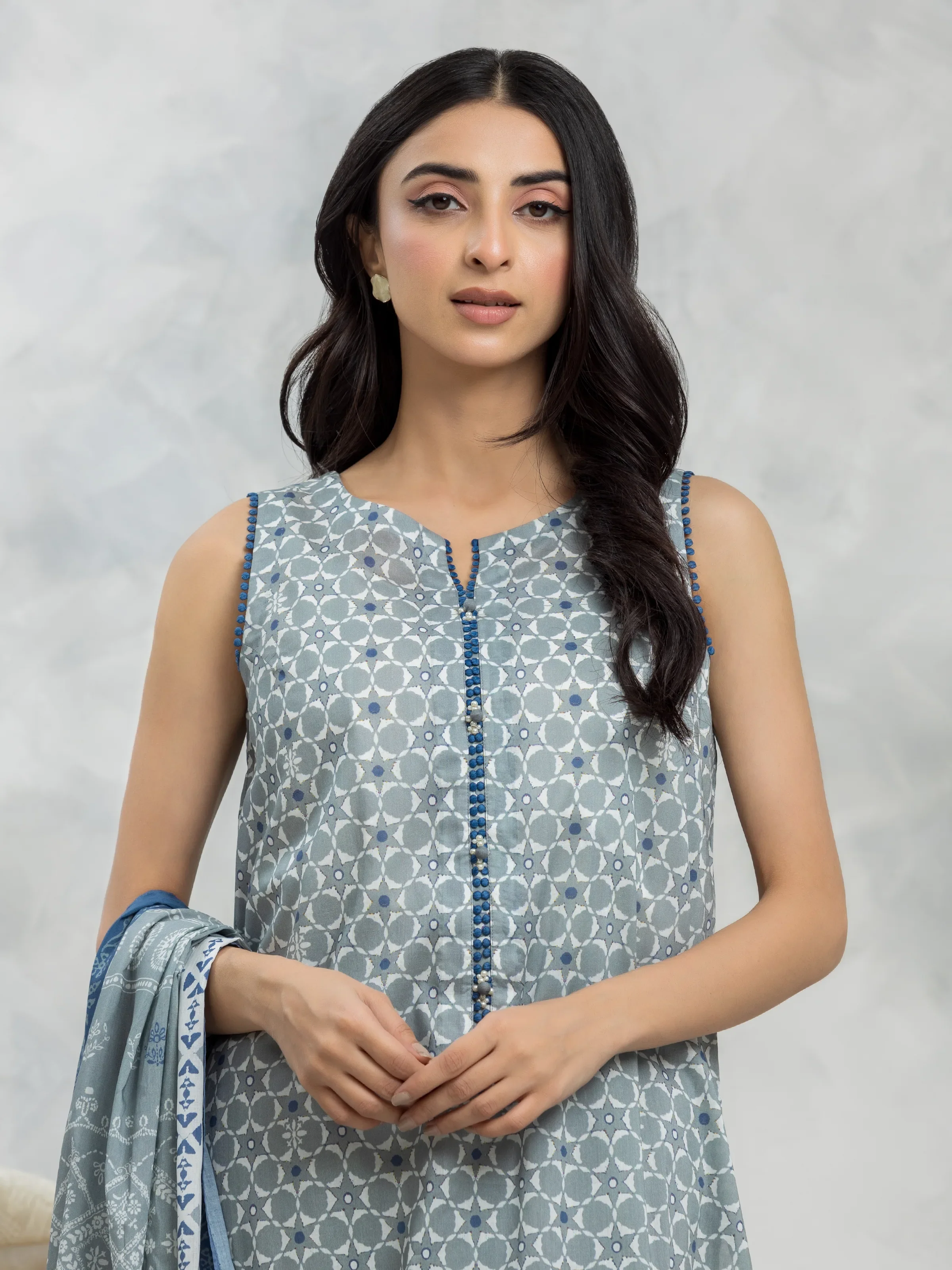 Printed Cambric Suit - EWU24A2-28287-3P - Image 4