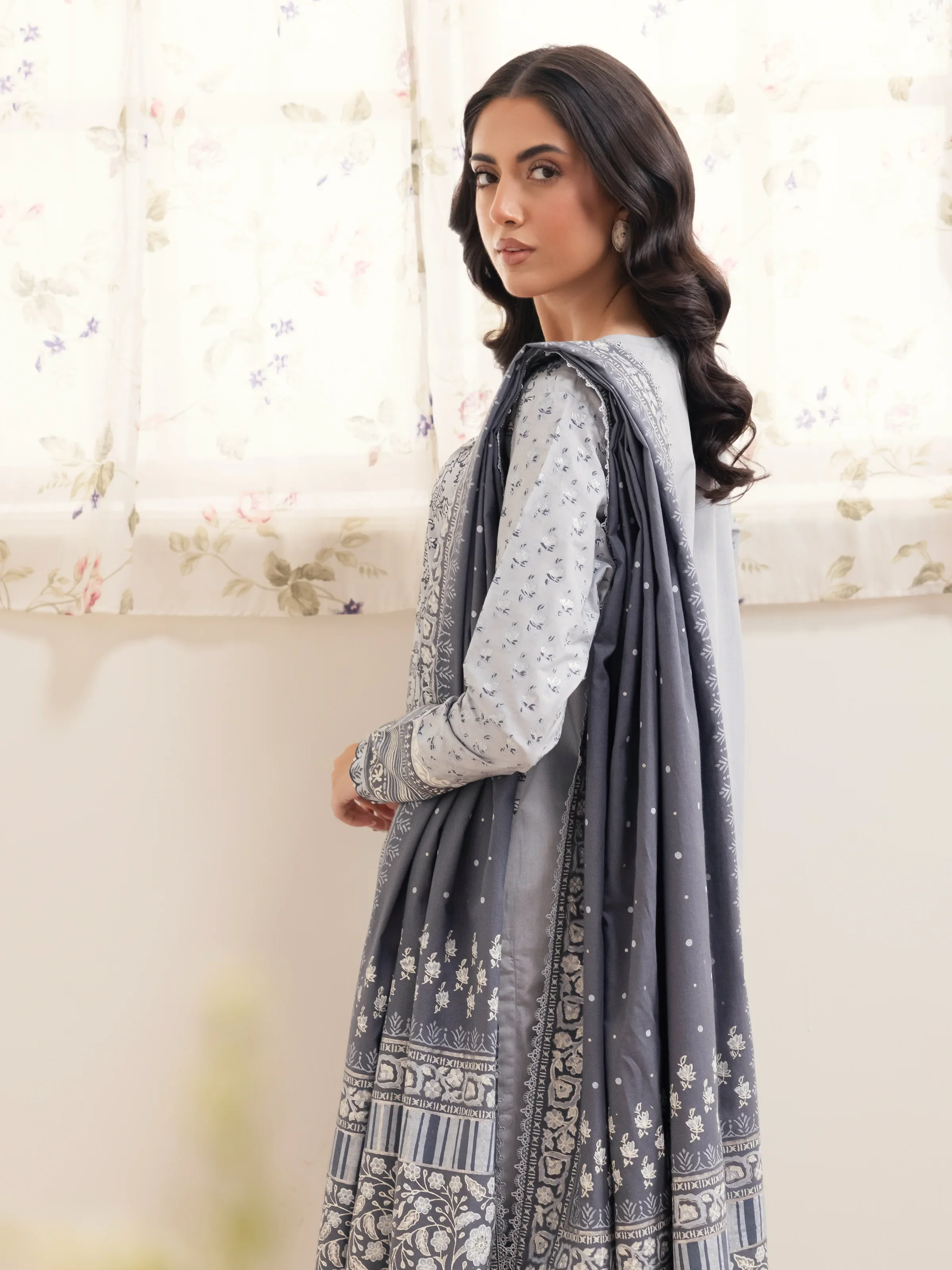 Block Print Cambric Suit - EWU24M1-046 - Image 6