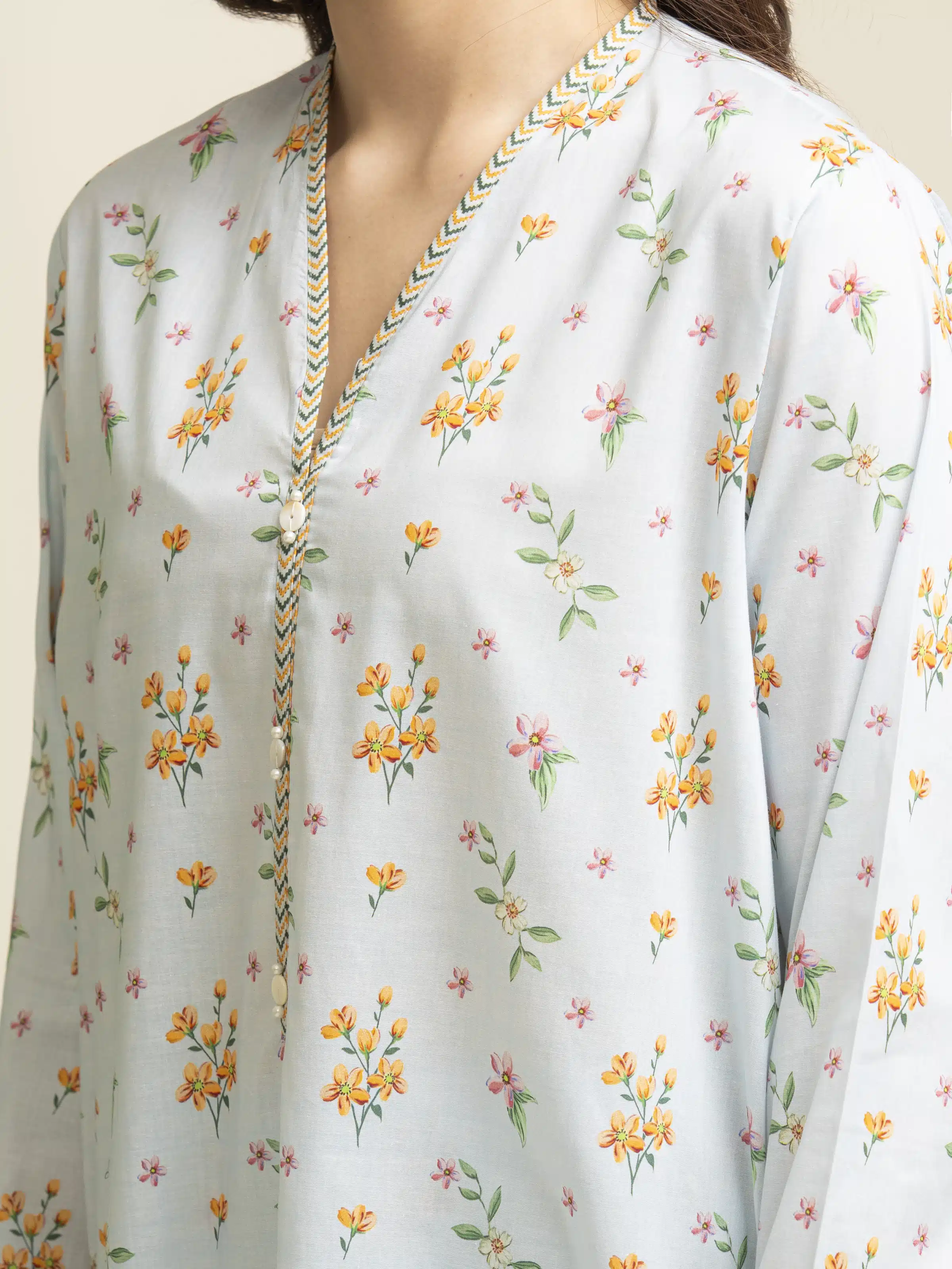 Printed Lawn Shirt Dupatta - EWU5A1-35072SD - Image 3