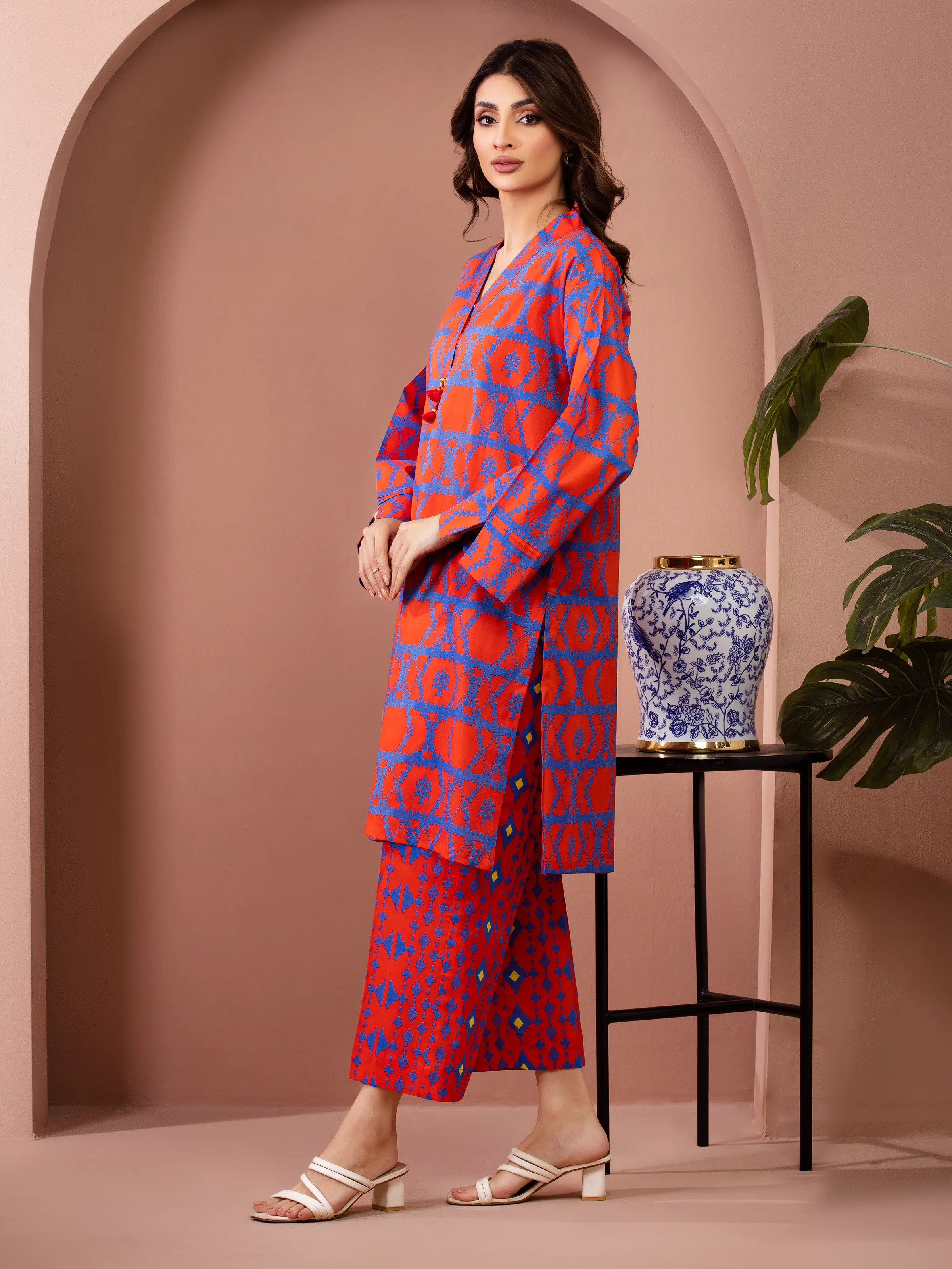 Printed Lawn Shirt Trouser - EWU6A1-36807ST - Image 5