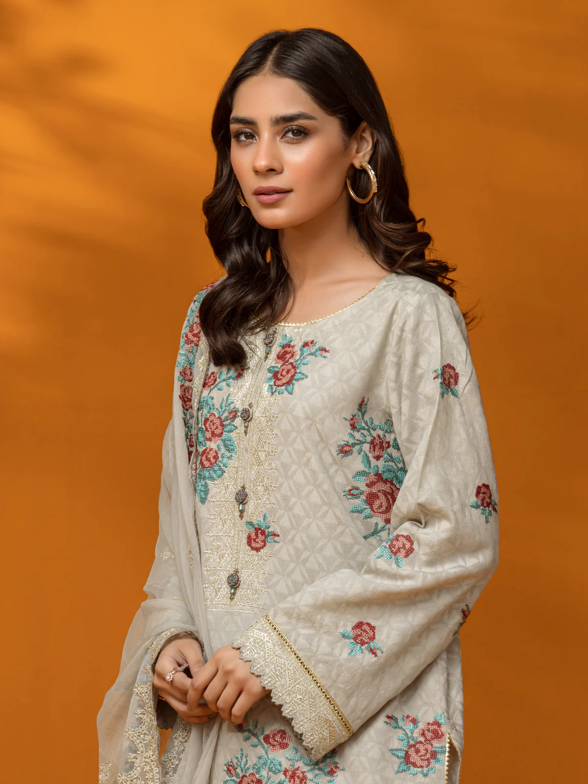 Embroidered Dobby Shirt - EWU23V7-26625S - Image 4
