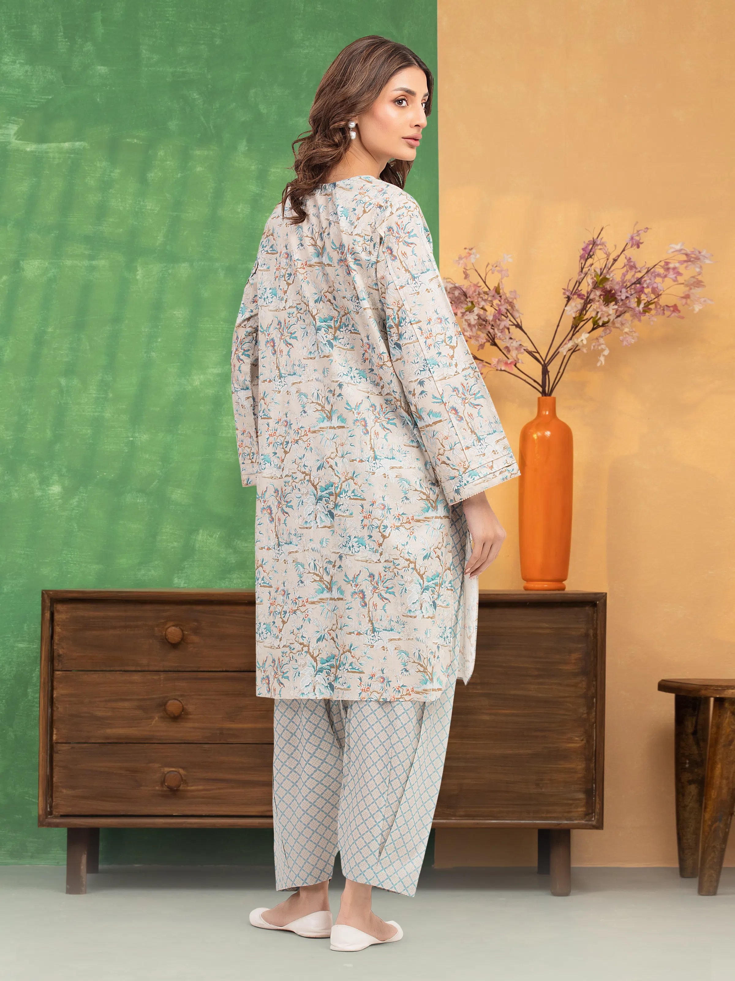 Printed Lawn Shirt Trouser - EWU5A1-35441ST - Image 2