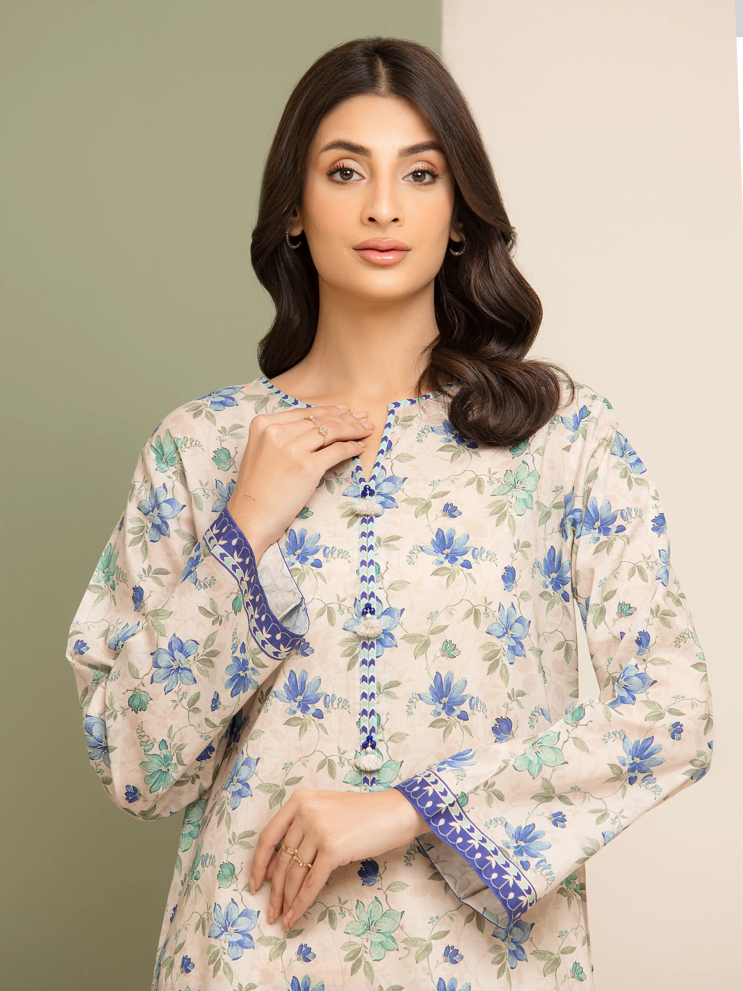 Printed Lawn Shirt Trouser - EWU5A1-35601ST - Image 3