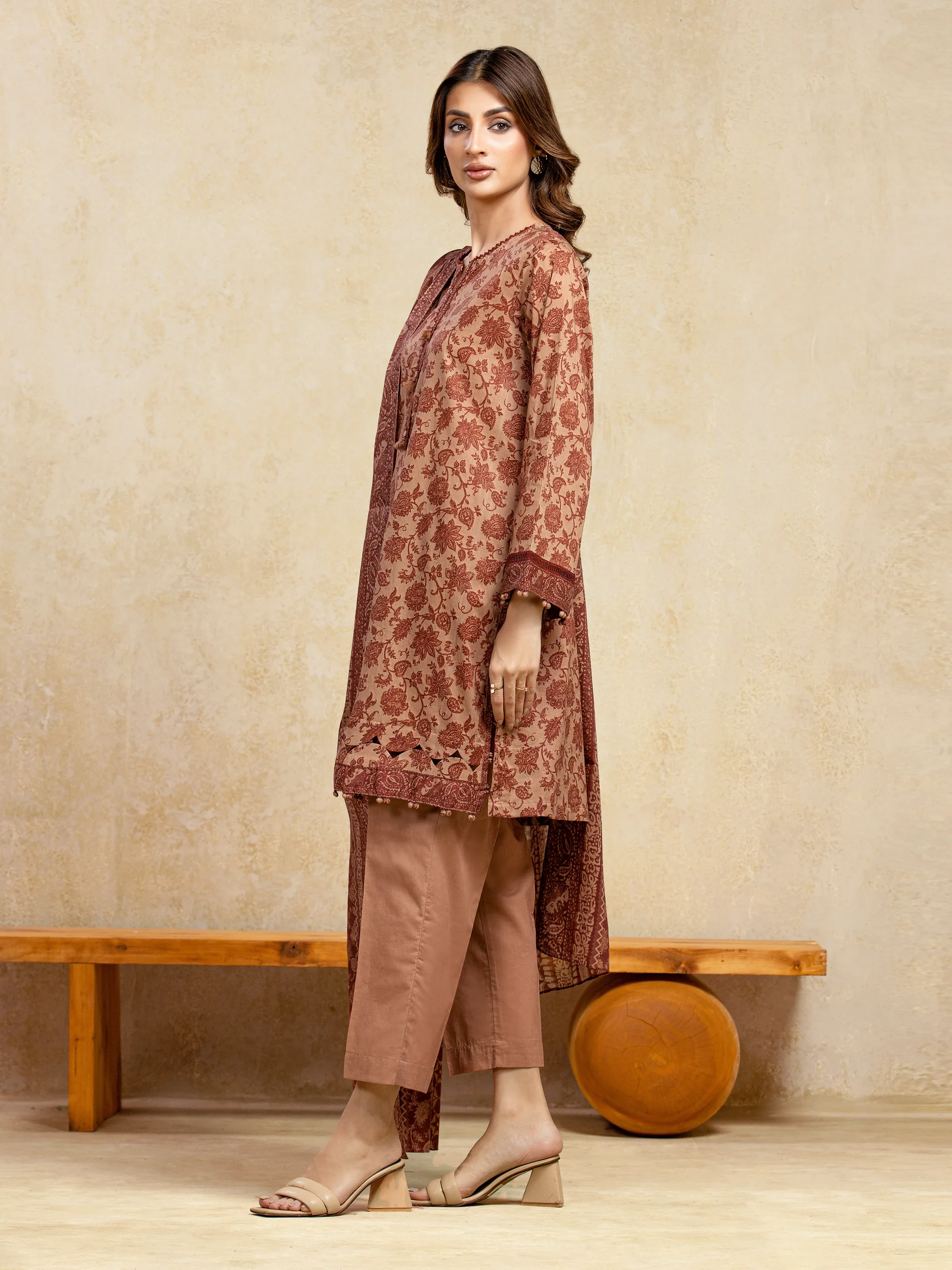 Printed Khaddar Suit - EWU5A3-35986-3P - Image 5